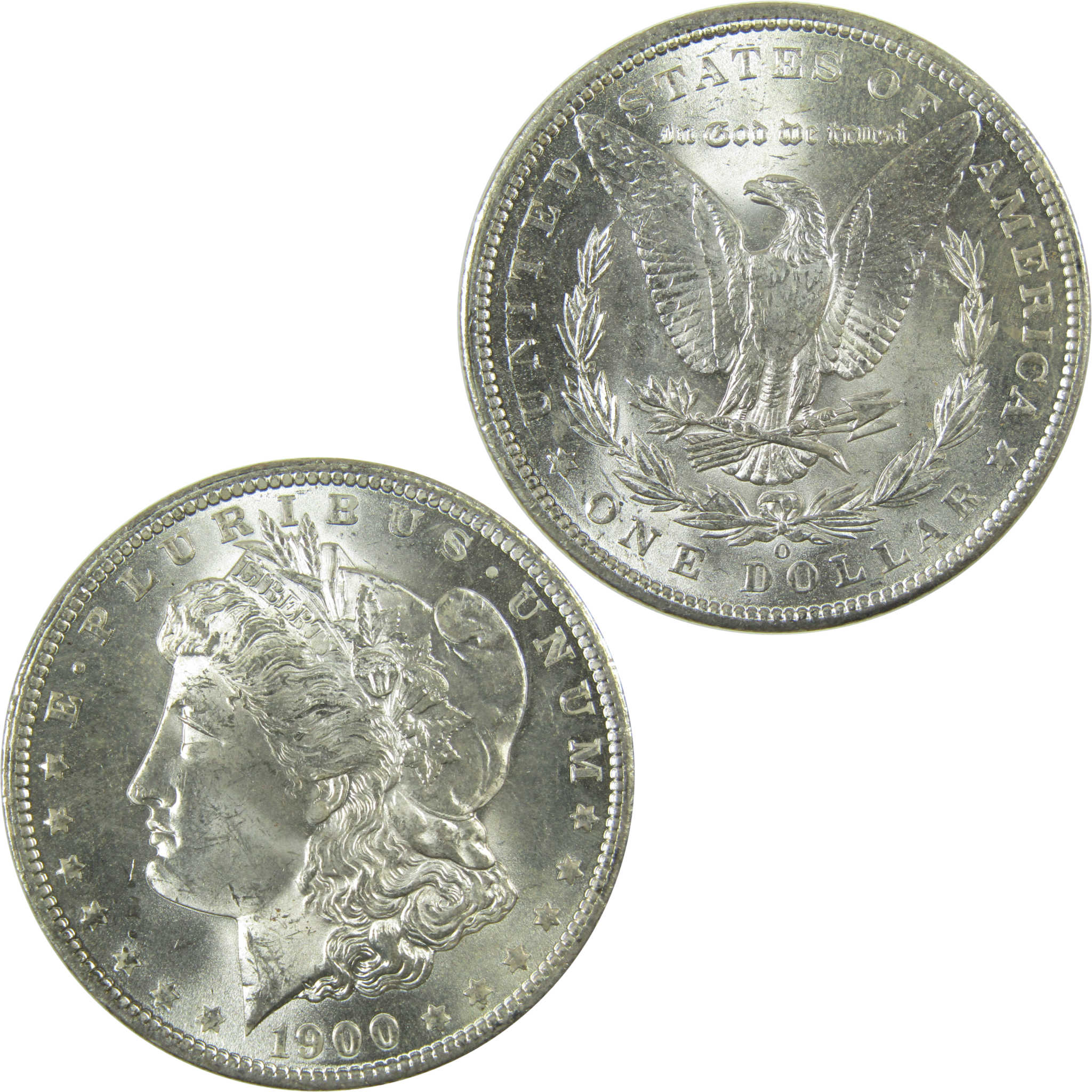 1900 O Morgan Silver Dollar Uncirculated Mint State $1 Coin SKU:I27775