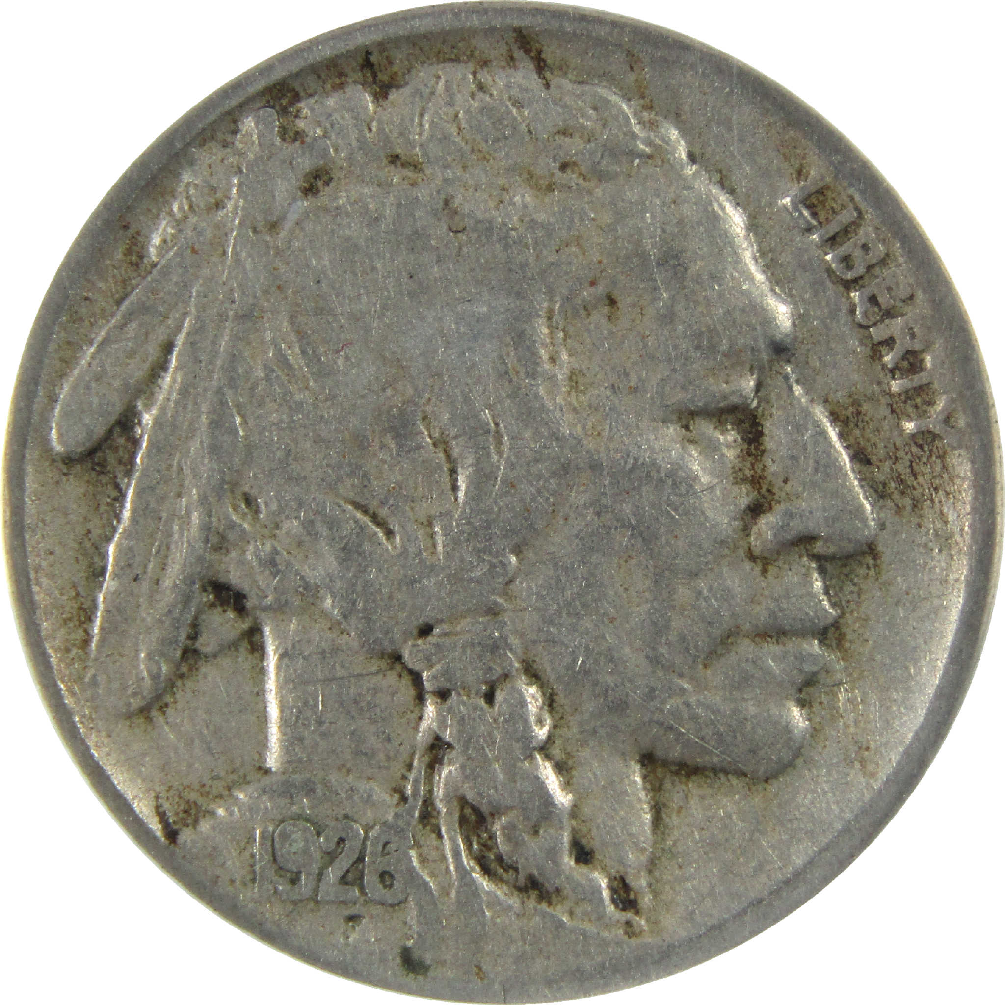 1926 S Indian Head Buffalo Nickel F 15 Details ANACS 5c SKU:I11930