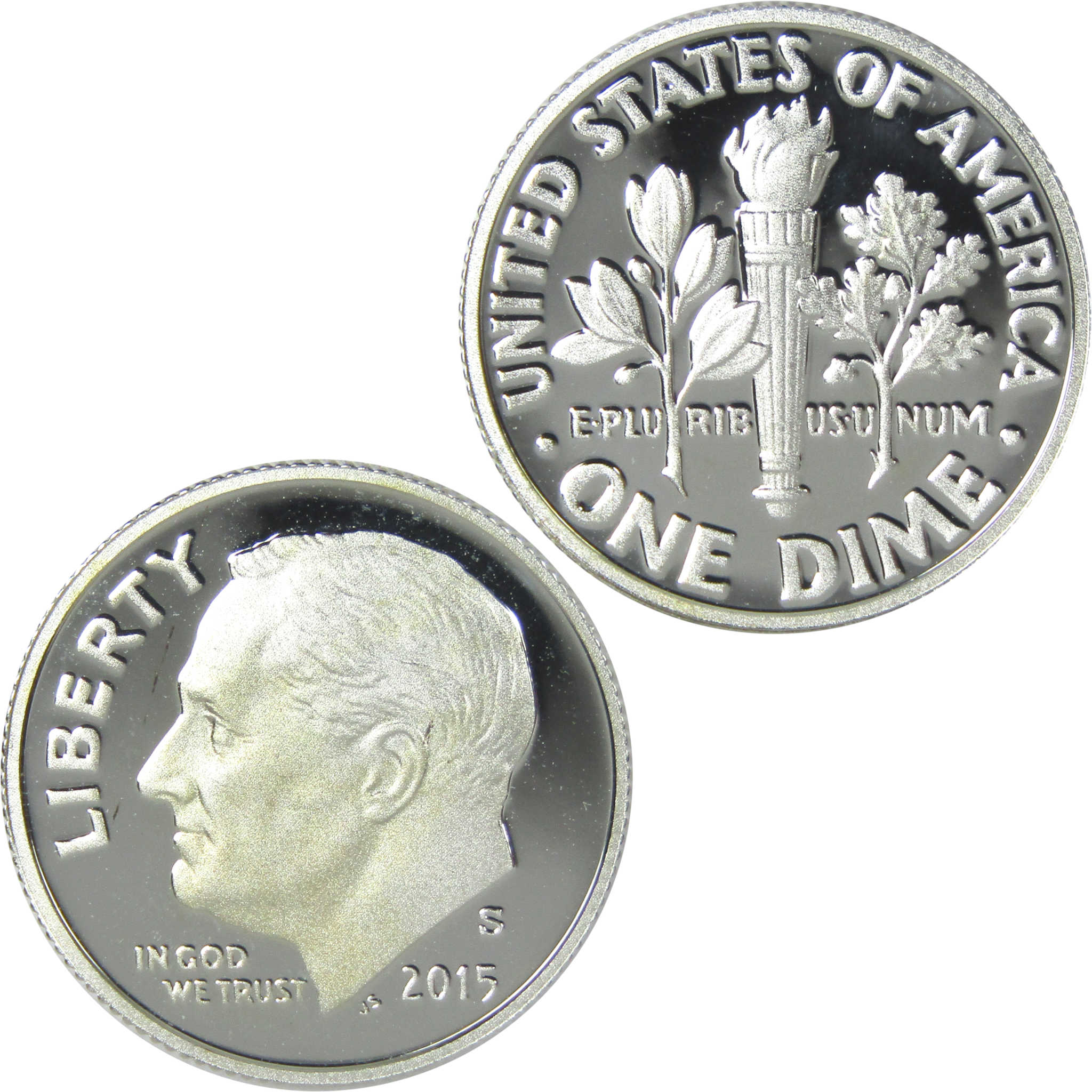 2015 S Roosevelt Dime Choice Proof Silver 10c Coin