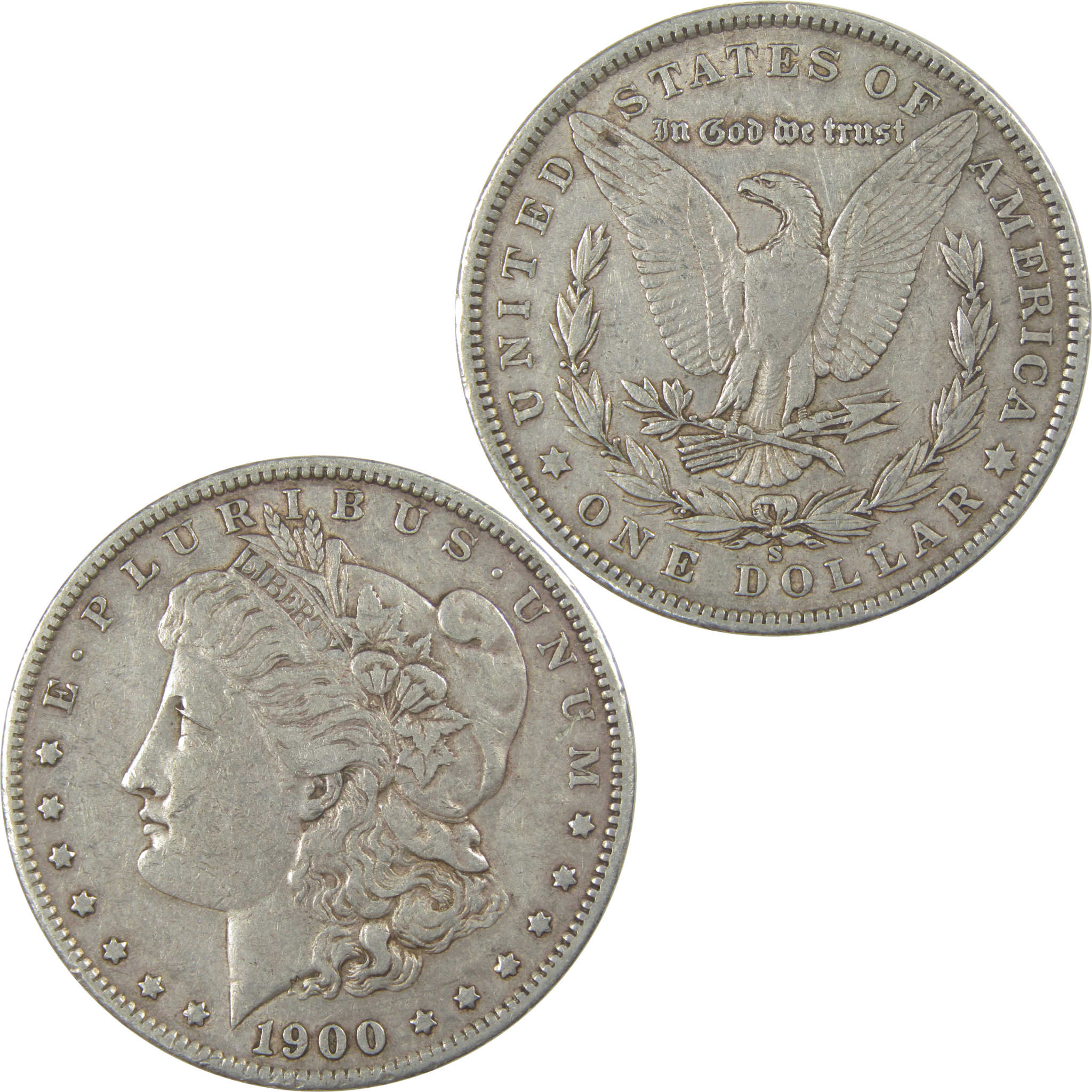 1900 S Morgan Dollar XF EF Extremely Fine Silver $1 Coin SKU:I22266 - Morgan coin - Morgan silver dollar - Morgan silver dollar for sale - Profile Coins &amp; Collectibles