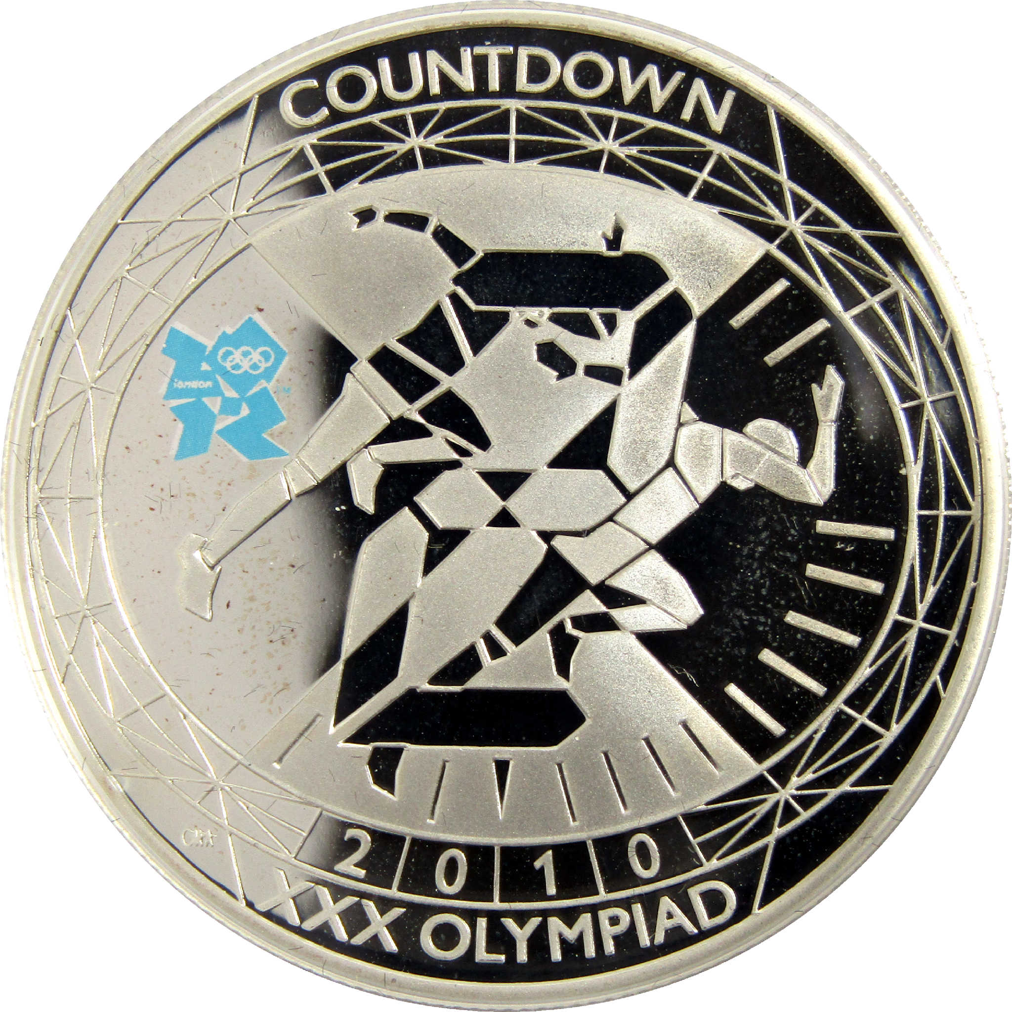 2010 UK Countdown to London XXX Olympiad £5 Proof COA SKU:CPC5678