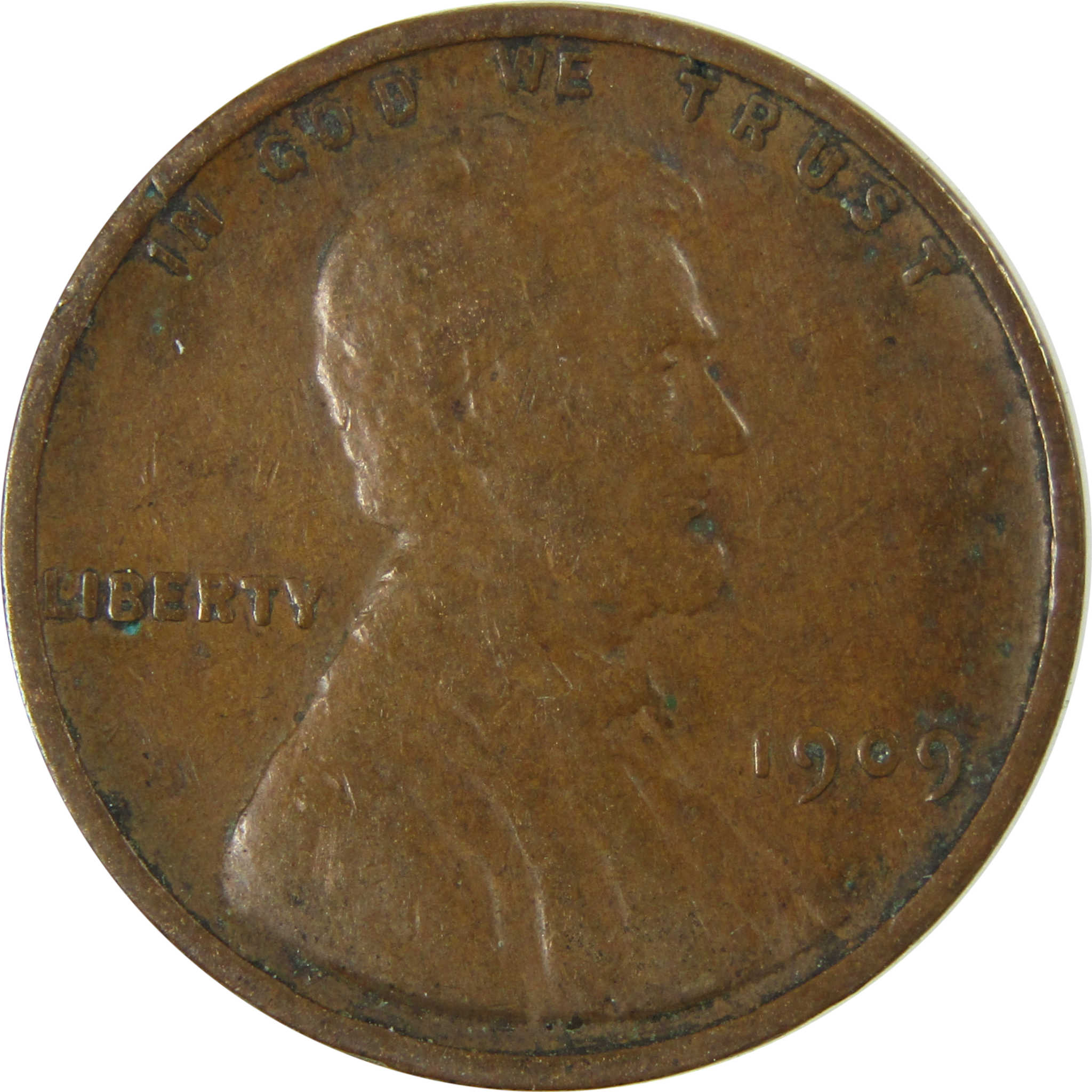 1909 VDB Lincoln Wheat Cent VF Very Fine Details Penny SKU:I26321