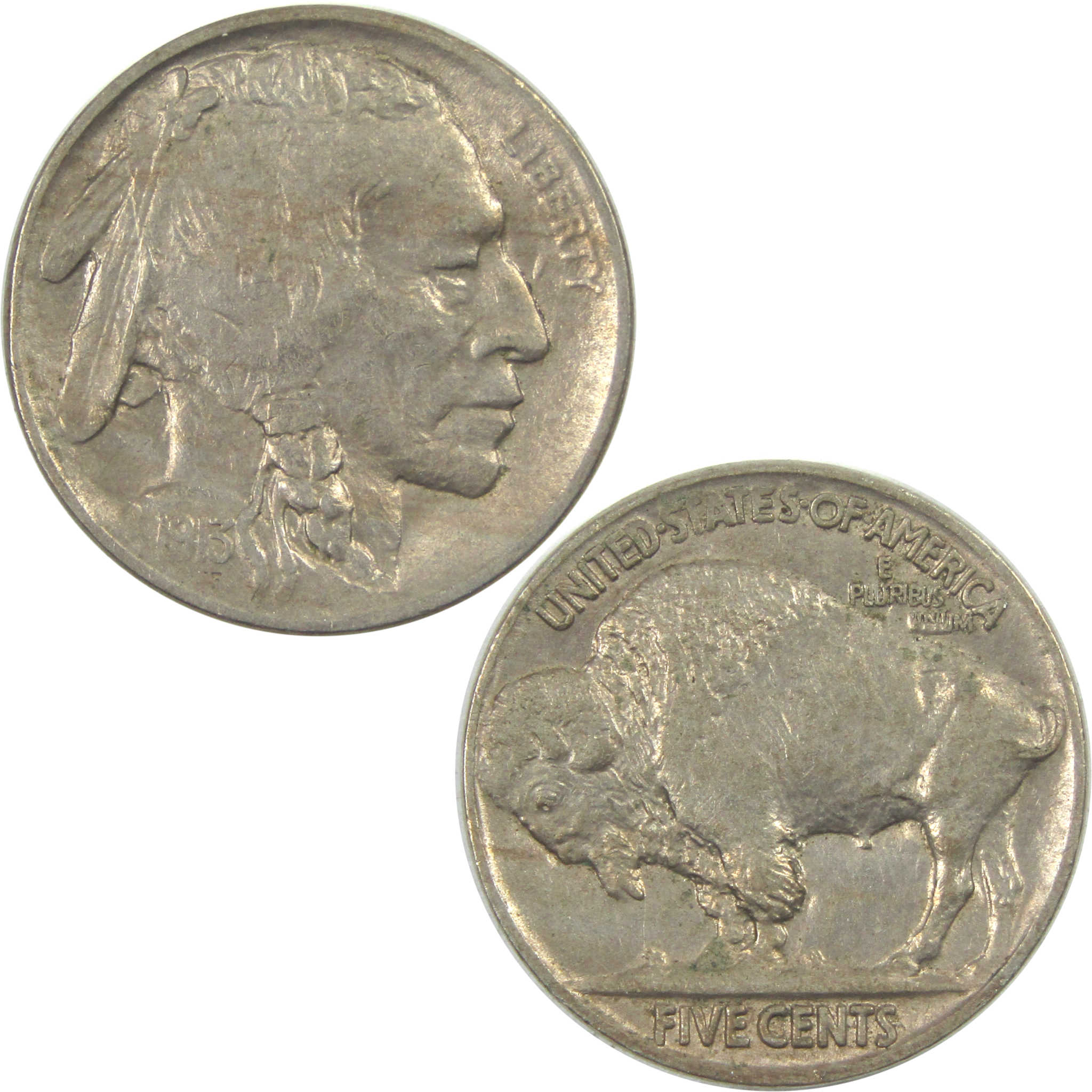 1913 Type 2 Buffalo Nickel AU About Uncirculated 5c Coin SKU:I15341