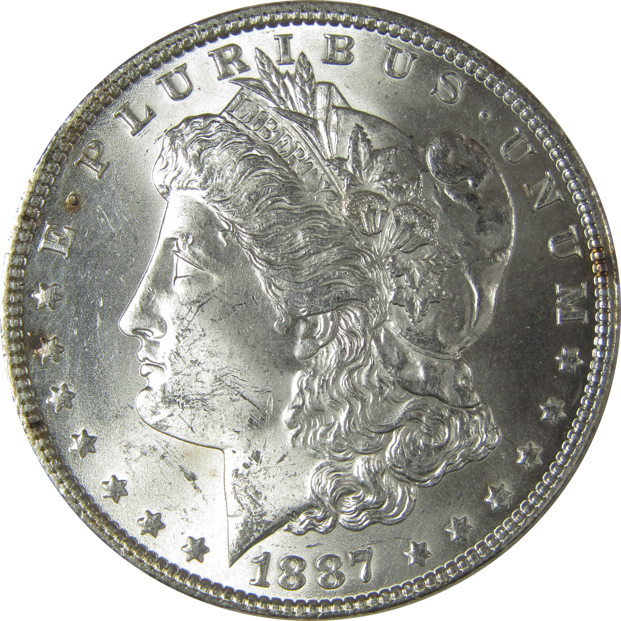 1887 Morgan Dollar Uncirculated Silver $1 Coin SKU:CPC8942 - Morgan coin - Morgan silver dollar - Morgan silver dollar for sale - Profile Coins &amp; Collectibles