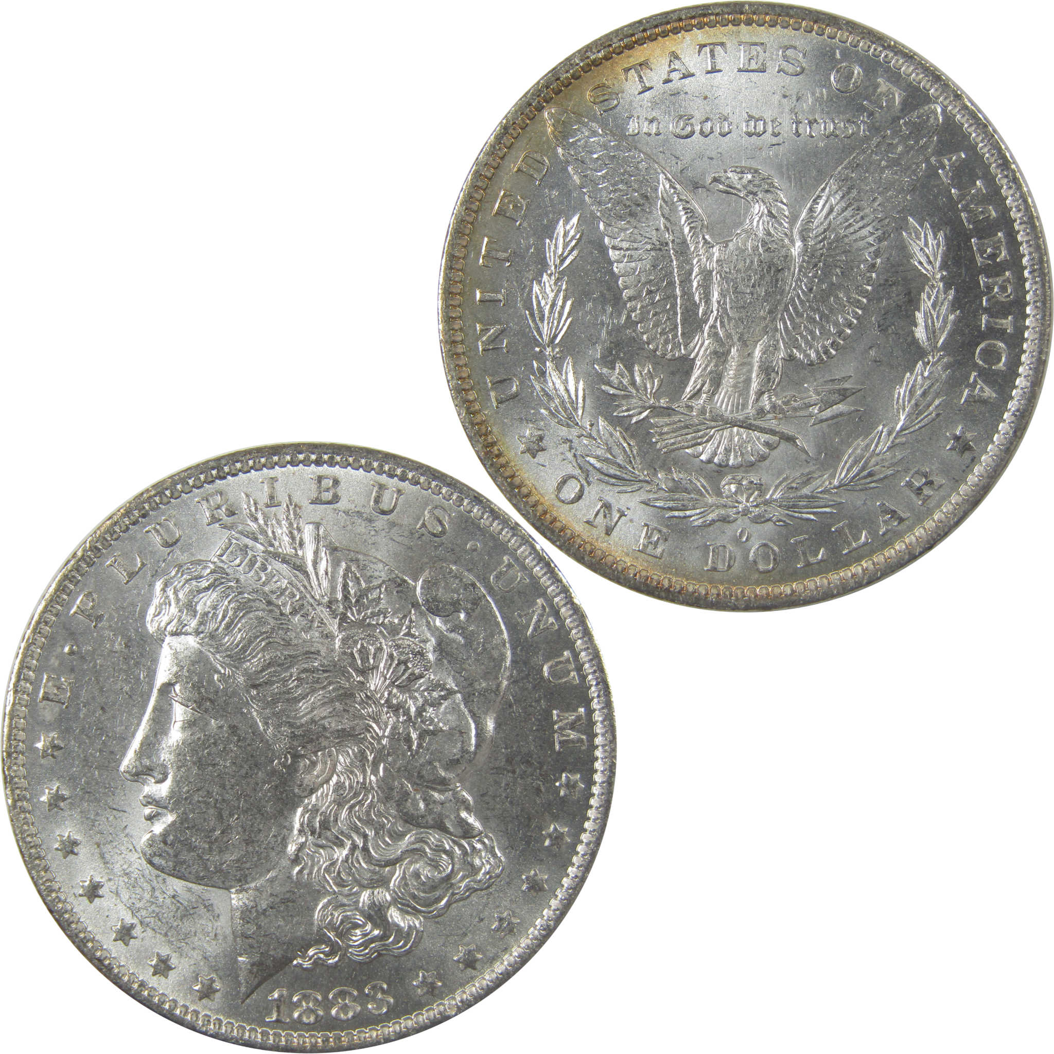 1883 O Morgan Silver Dollar Uncirculated Mint State Toned SKU:I24835