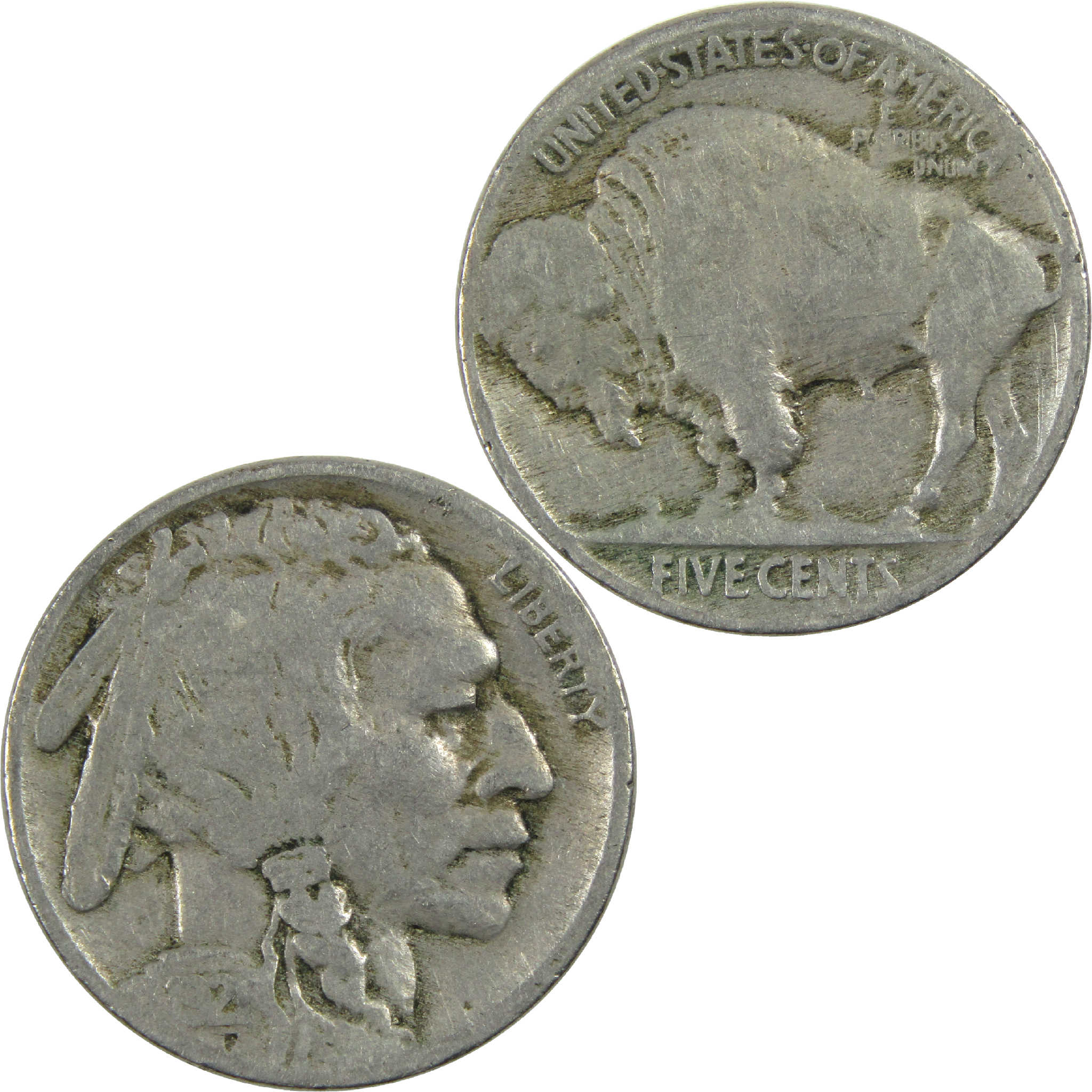 1921 Indian Head Buffalo Nickel VG Very Good 5c Coin SKU:I12608