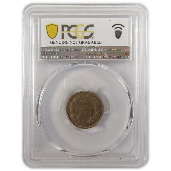 1857 Flying Eagle Cent AU Details PCGS Penny 1c Coin SKU:I29341