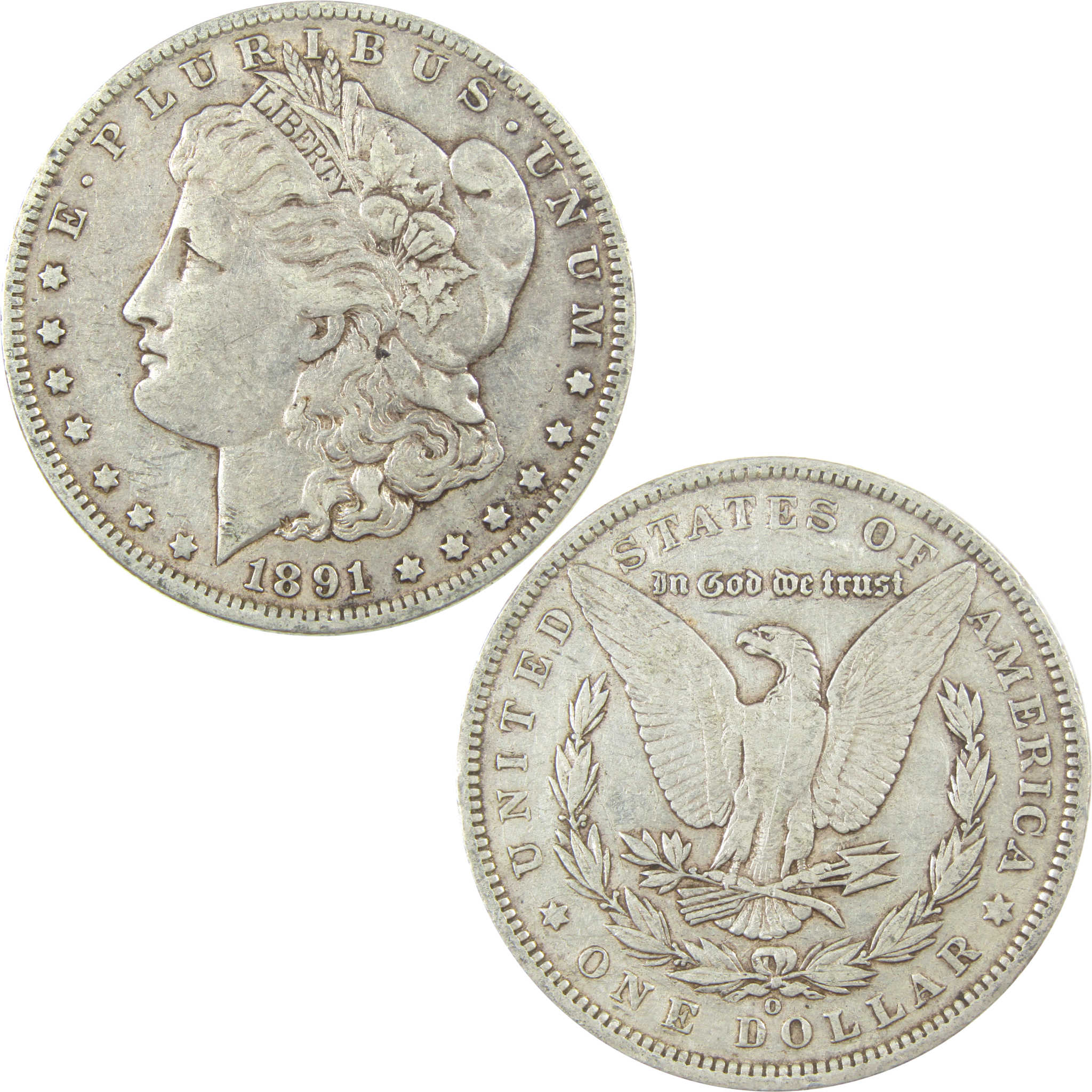 1891 O VAM-1A1 E on Rev Top 100 Morgan Dollar VF Details SKU:I25345 - Morgan coin - Morgan silver dollar - Morgan silver dollar for sale - Profile Coins &amp; Collectibles