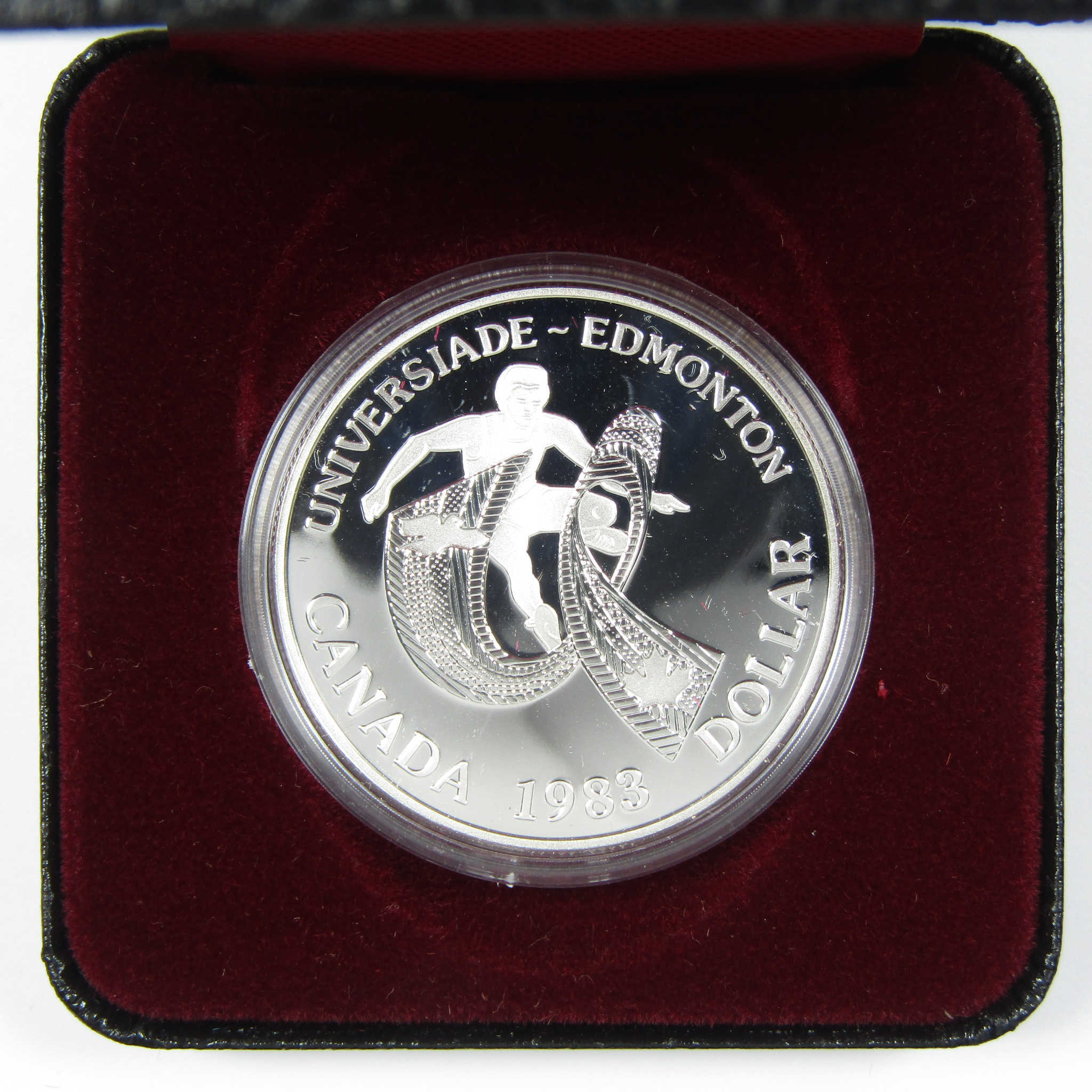 1983 Canadian World University Games Silver $1 Proof SKU:CPC7797