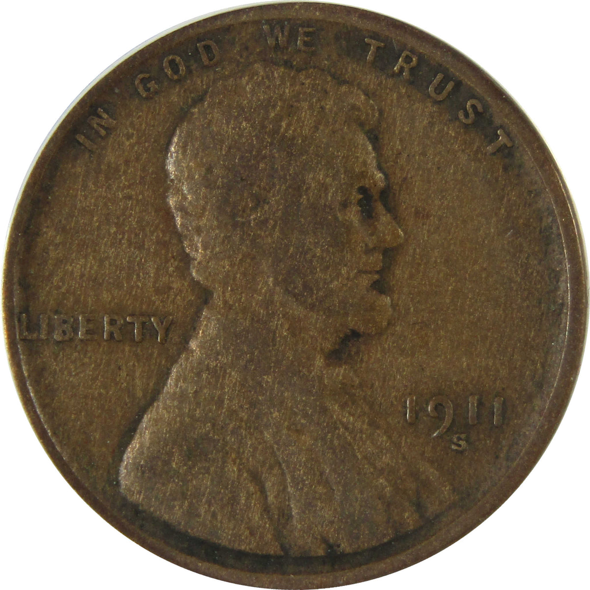 1911 S Lincoln Wheat Cent VG 8 ANACS Penny 1c Coin SKU:I28753
