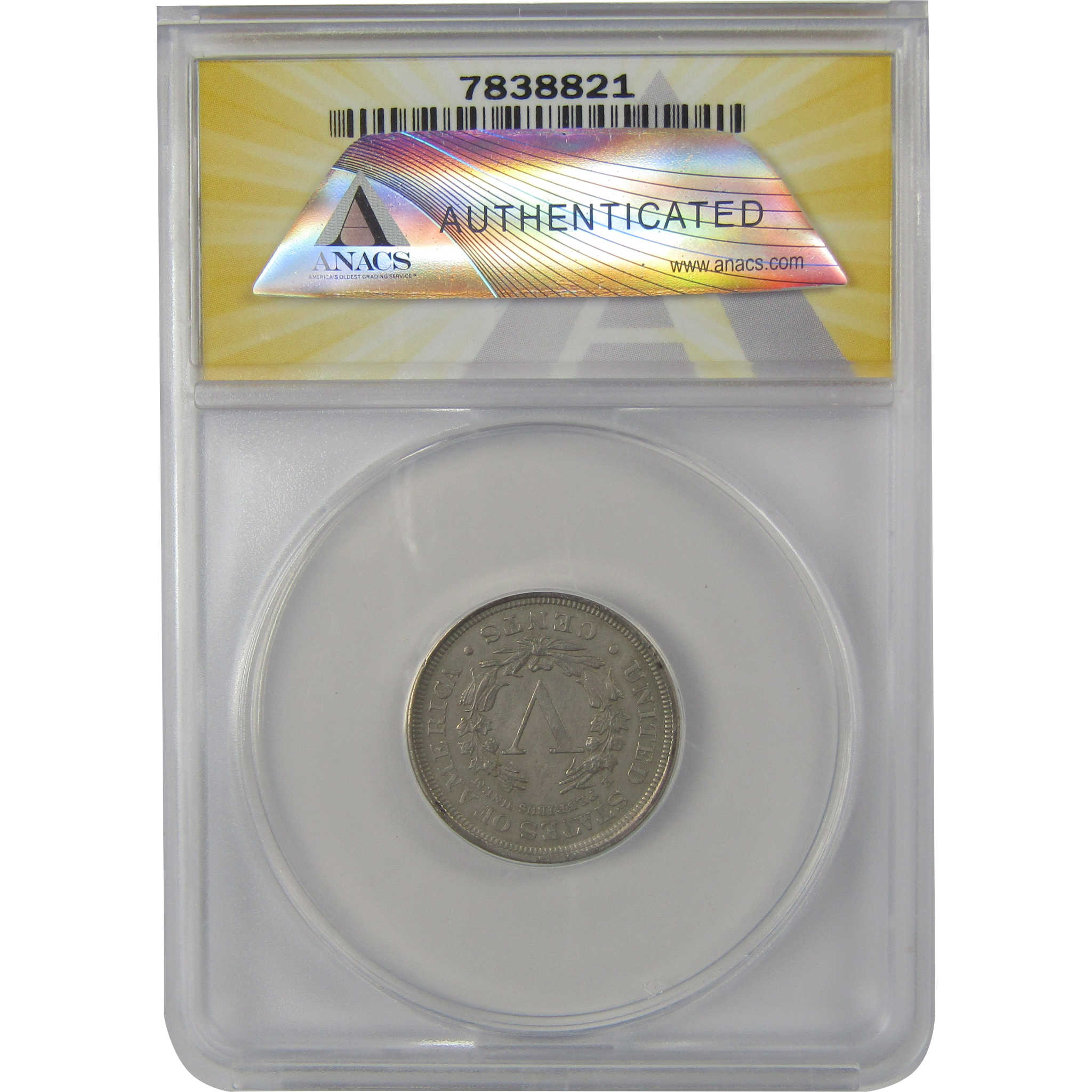 1903 Liberty Head V Nickel AU 50 Details ANACS 5c Coin SKU:I22310