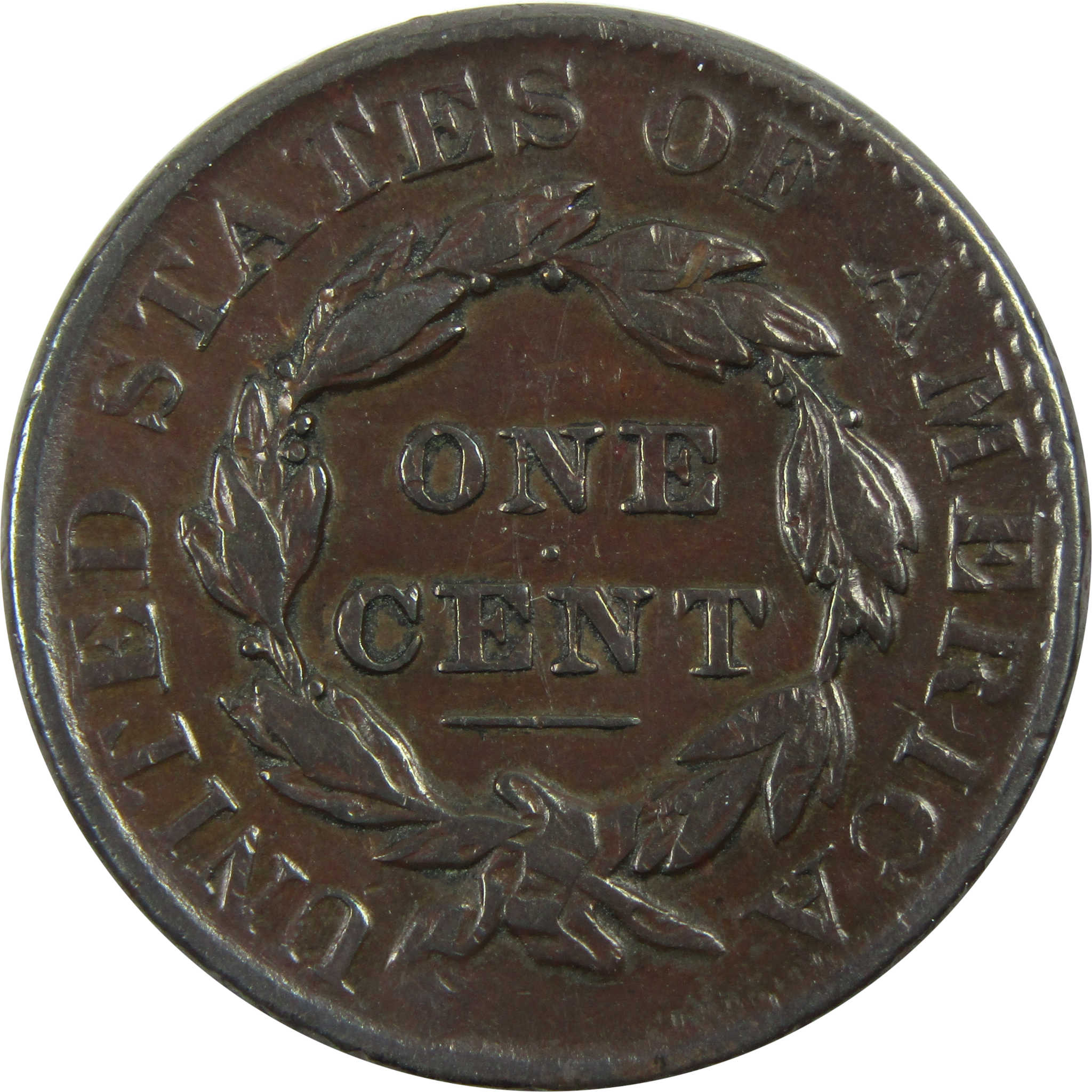 1830 Large Letters Coronet Head Large Cent VF Very Fine 1c SKU:I13467