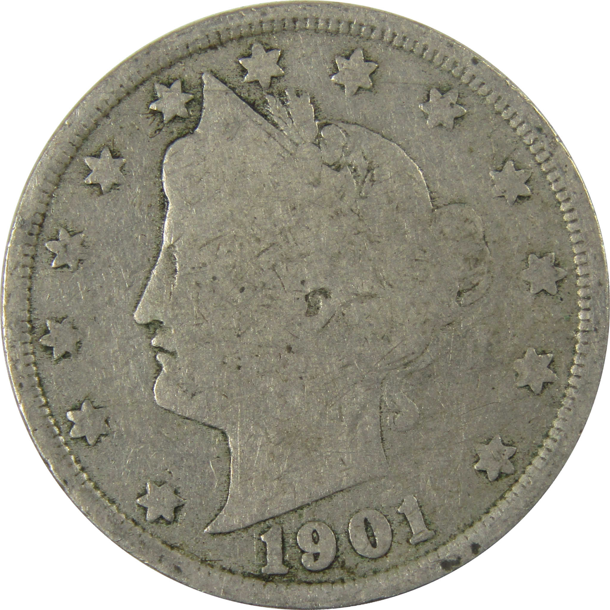 1901 Liberty Head V Nickel G Good 5c Coin SKU:I27211