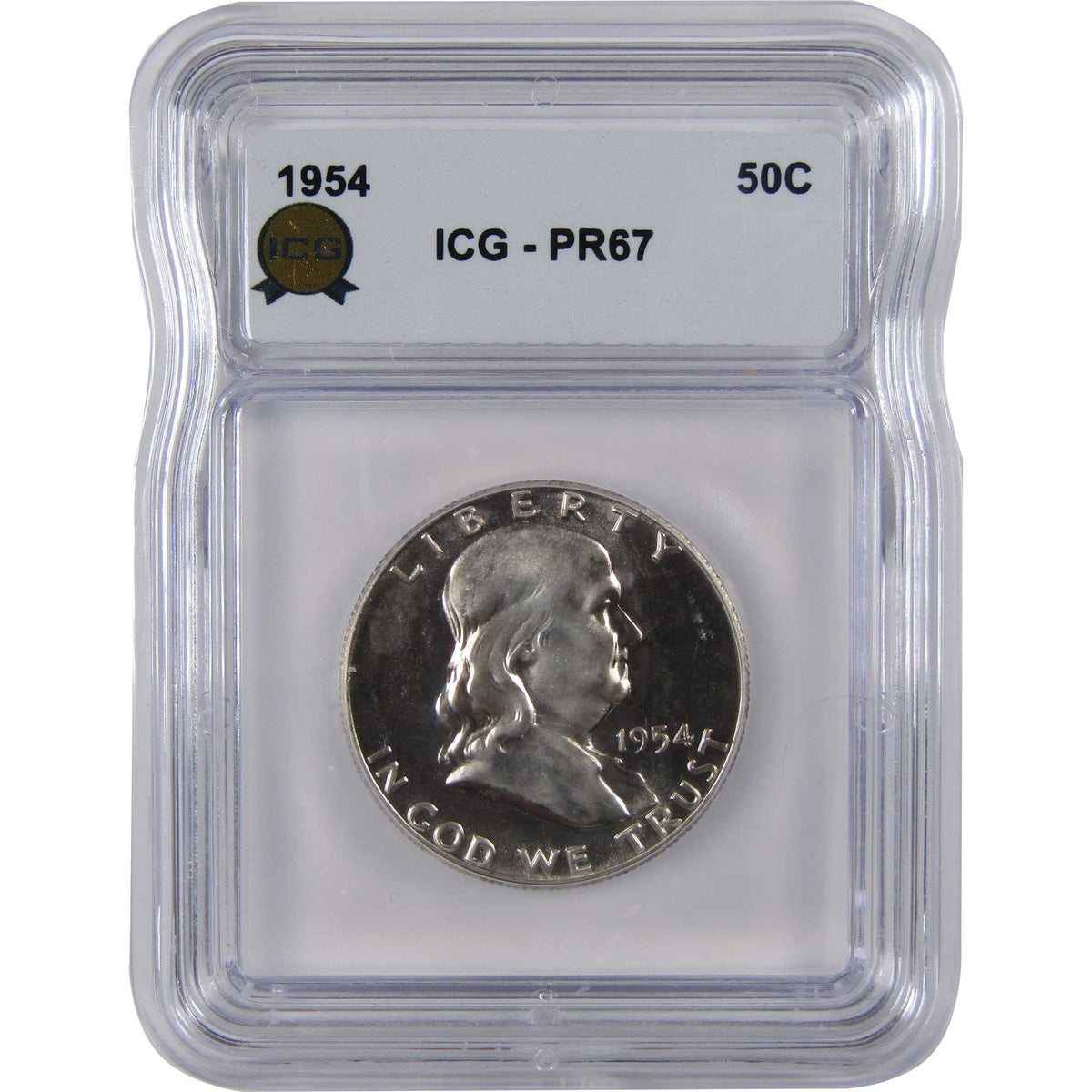 1954 Franklin Silver Half Dollar PR 67 ICG Proof 50c Coin SKU:I29145
