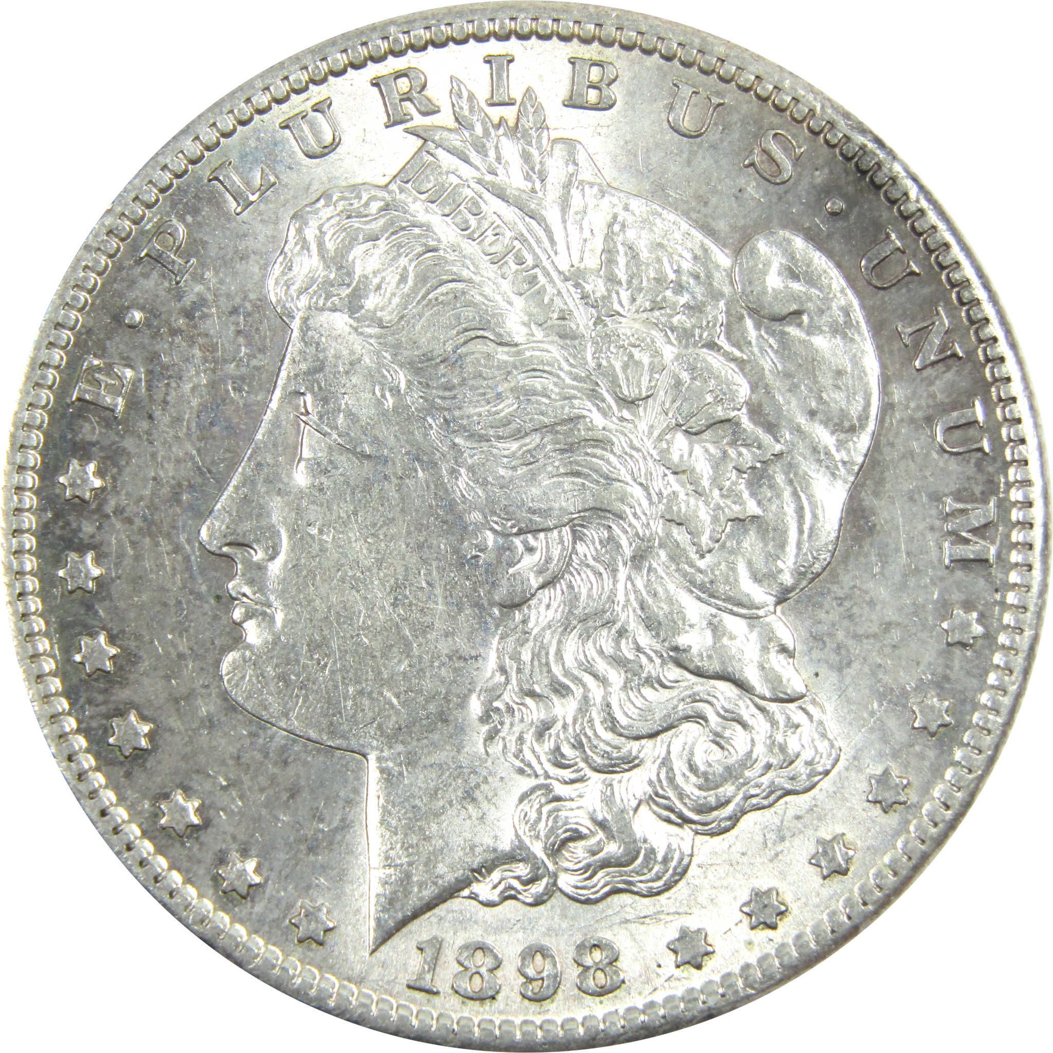 1898 S Morgan Dollar Borderline Uncirculated Silver $1 Coin SKU:I14328 - Morgan coin - Morgan silver dollar - Morgan silver dollar for sale - Profile Coins &amp; Collectibles