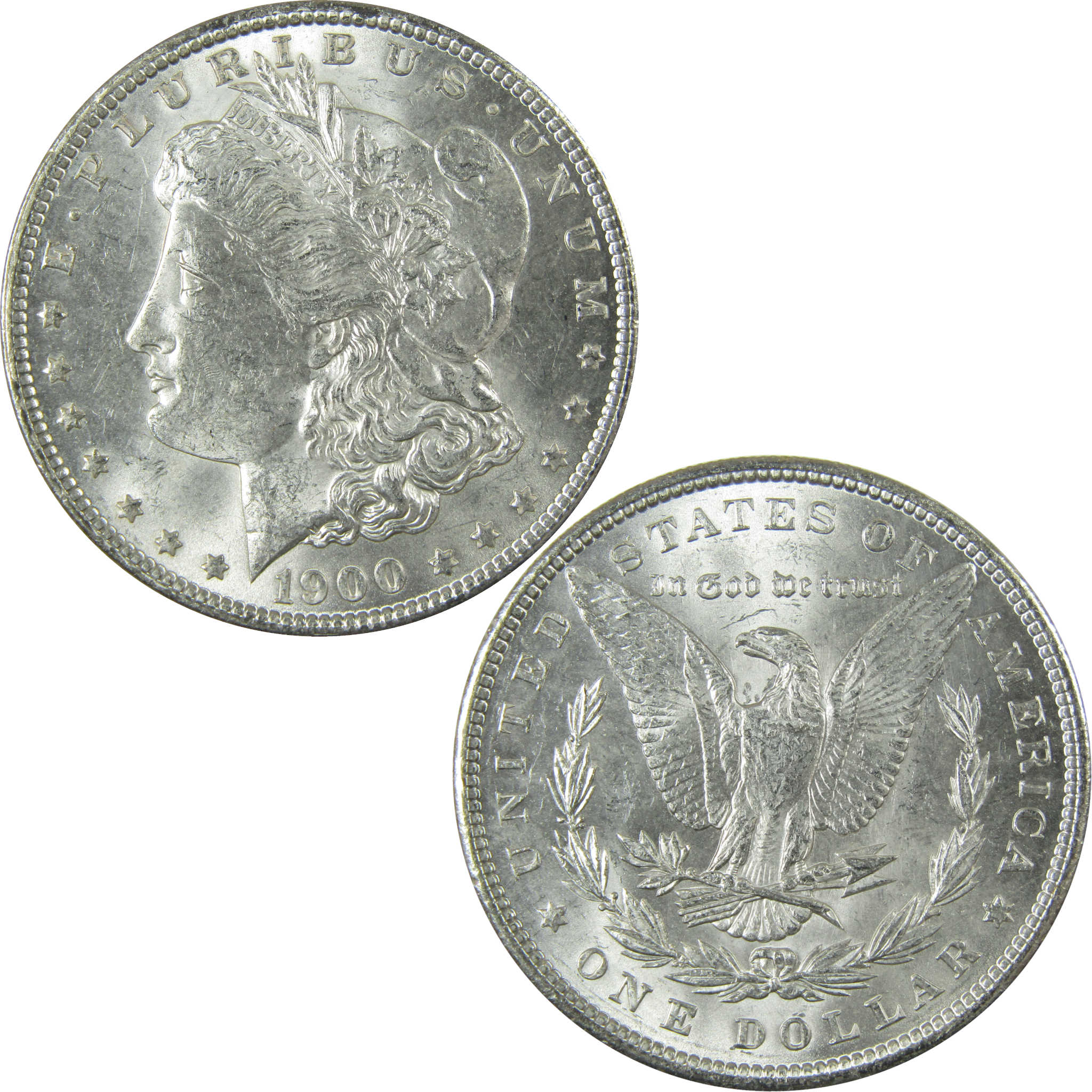 1900 Morgan Silver Dollar Uncirculated Mint State $1 Coin SKU:I27744