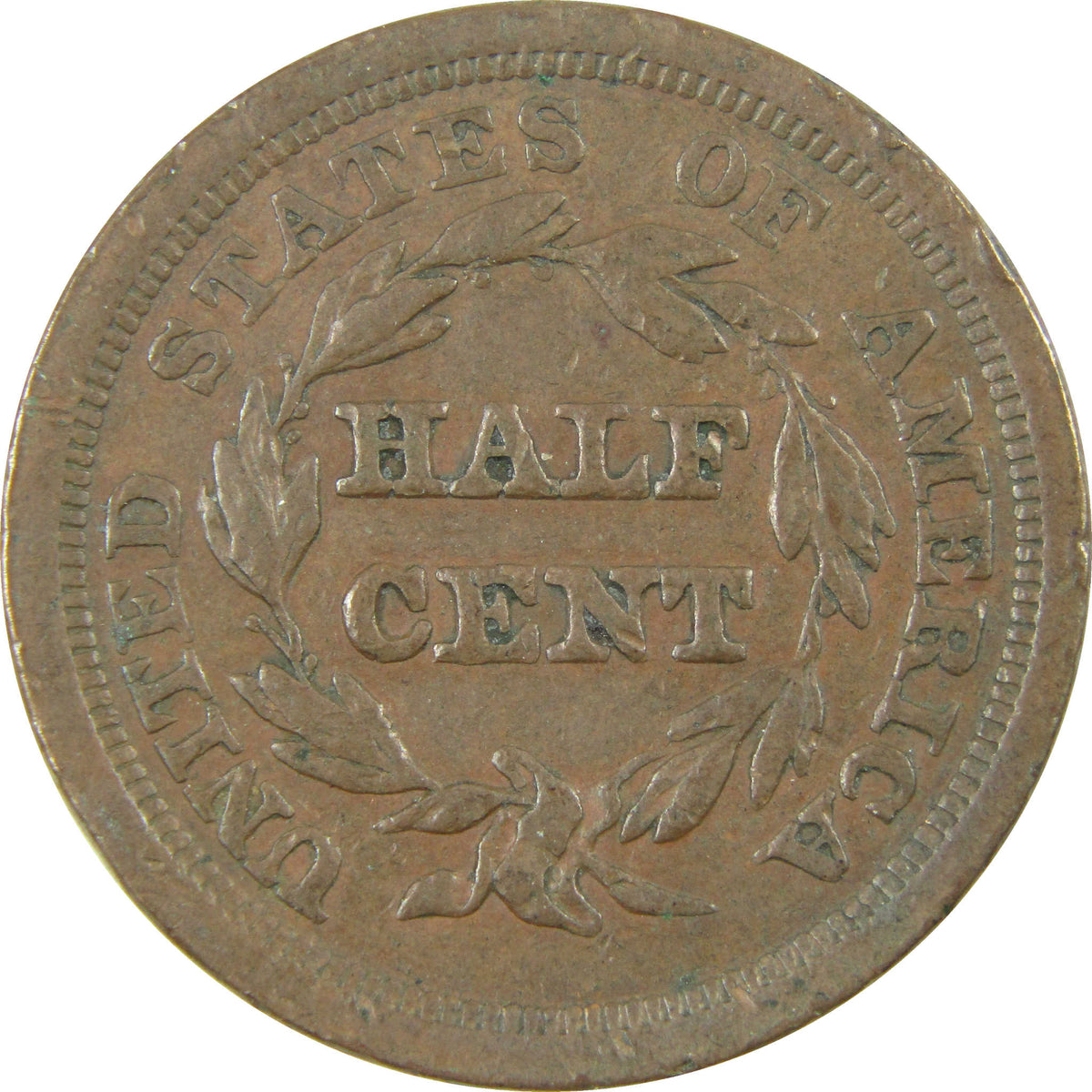 1851 Braided Hair Copper Half Cent VF Very Fine Details SKU:CP1786