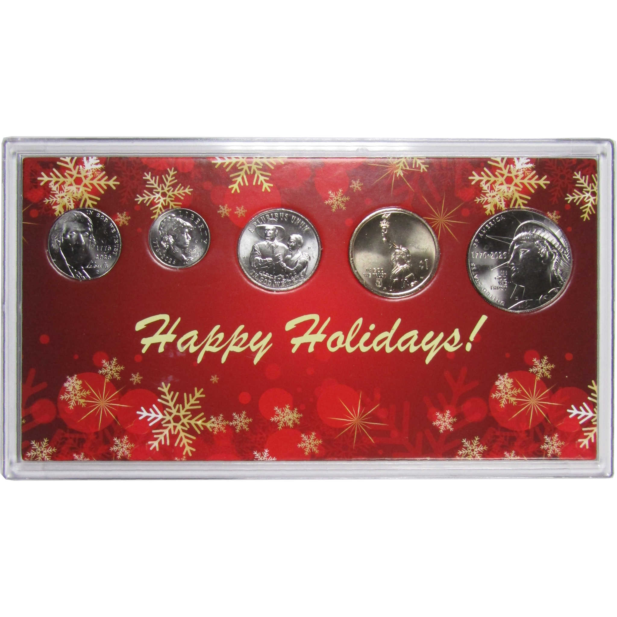 2026 Happy Holidays Semiquincentennial 5 Coin Year Set Uncirculated