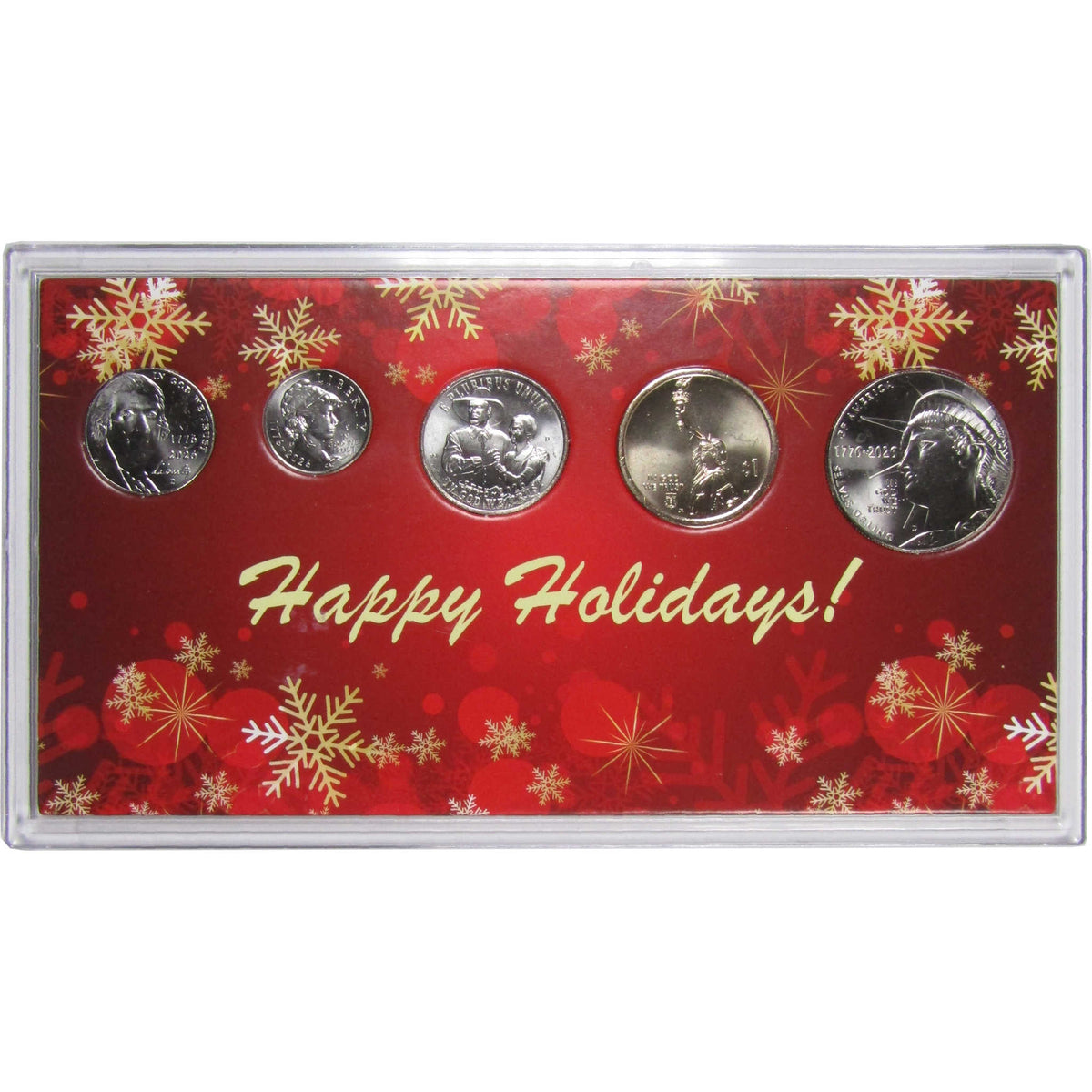 2026 Happy Holidays Semiquincentennial 5 Coin Year Set Uncirculated