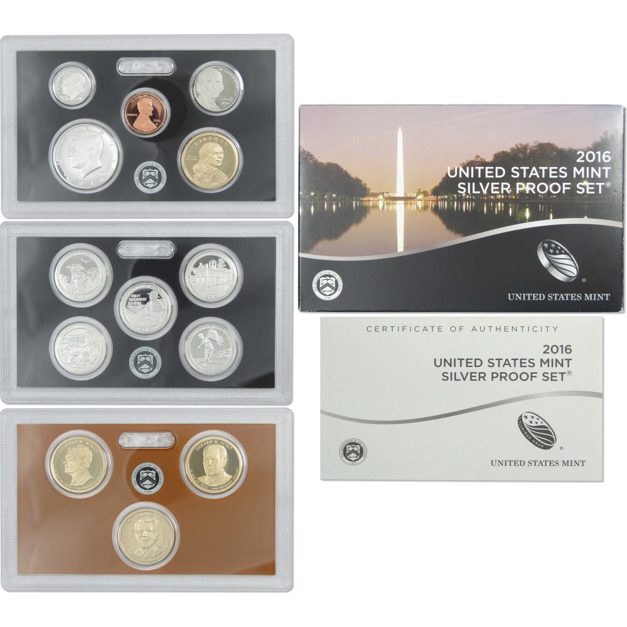 2016 Silver Proof Set U.S. Mint Original Government Packaging OGP COA