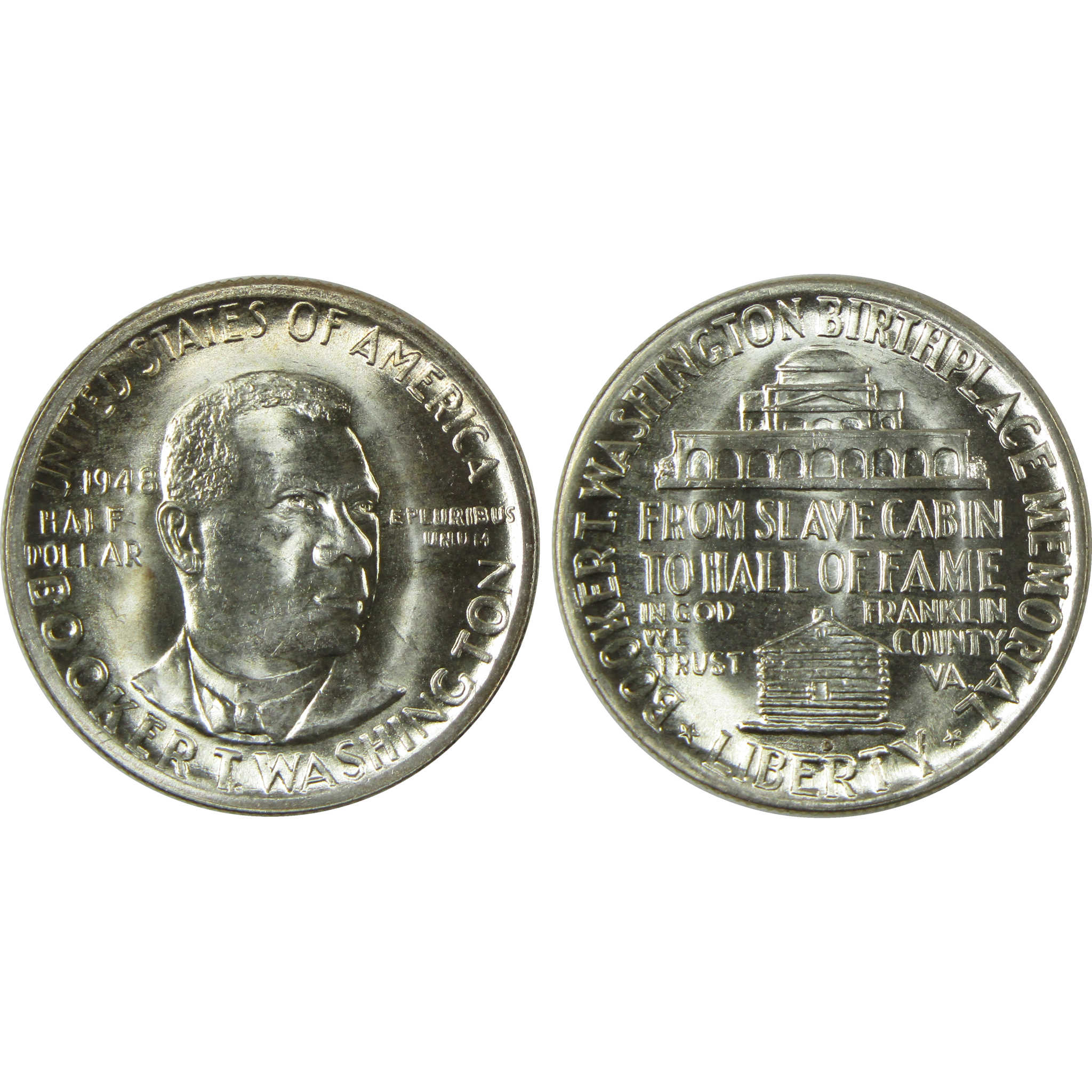 1948 PDS Booker T Washington 50c 3 Coin All-Mint Set Very Choice Unc