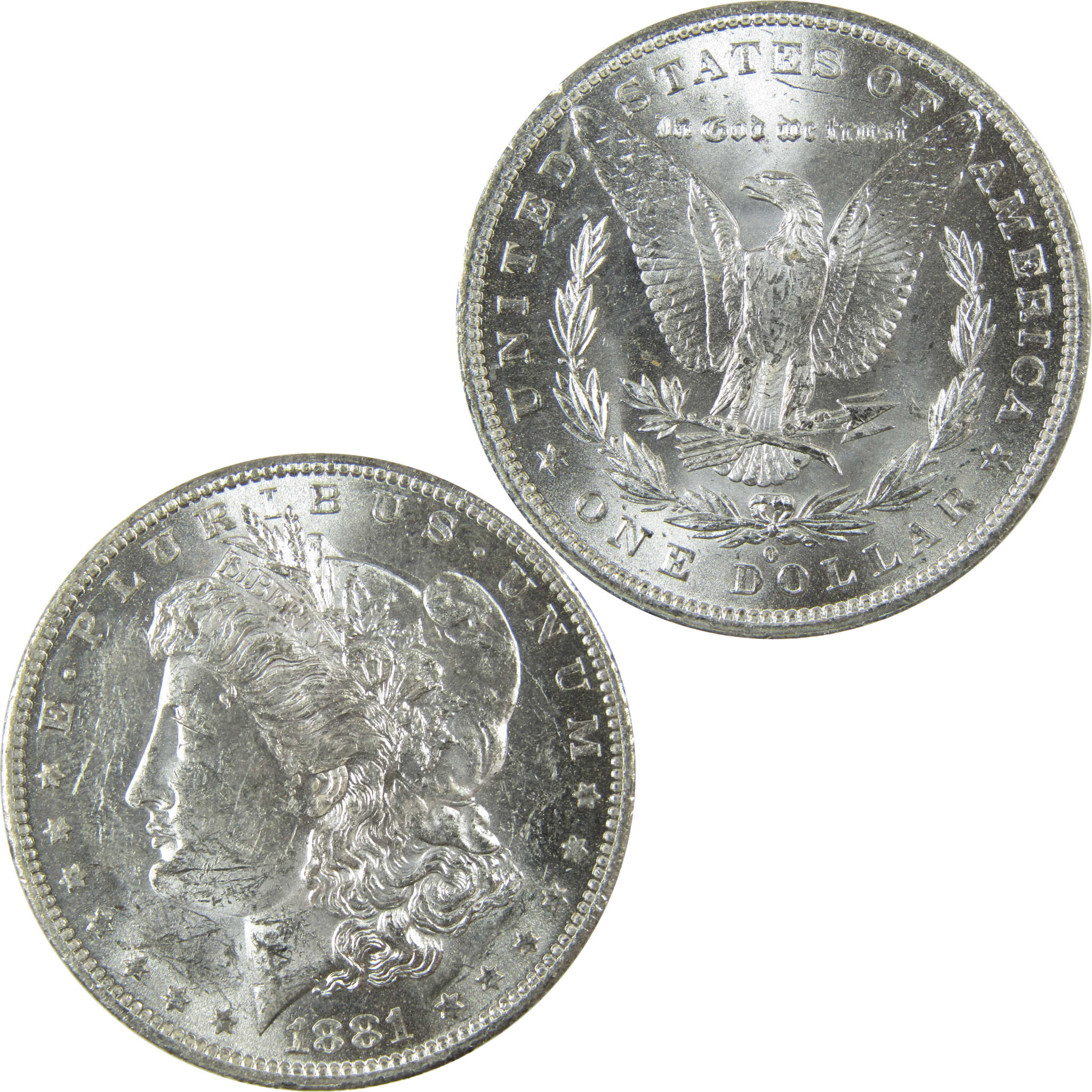 1881 O Morgan Silver Dollar Uncirculated Mint State $1 Coin SKU:I27698