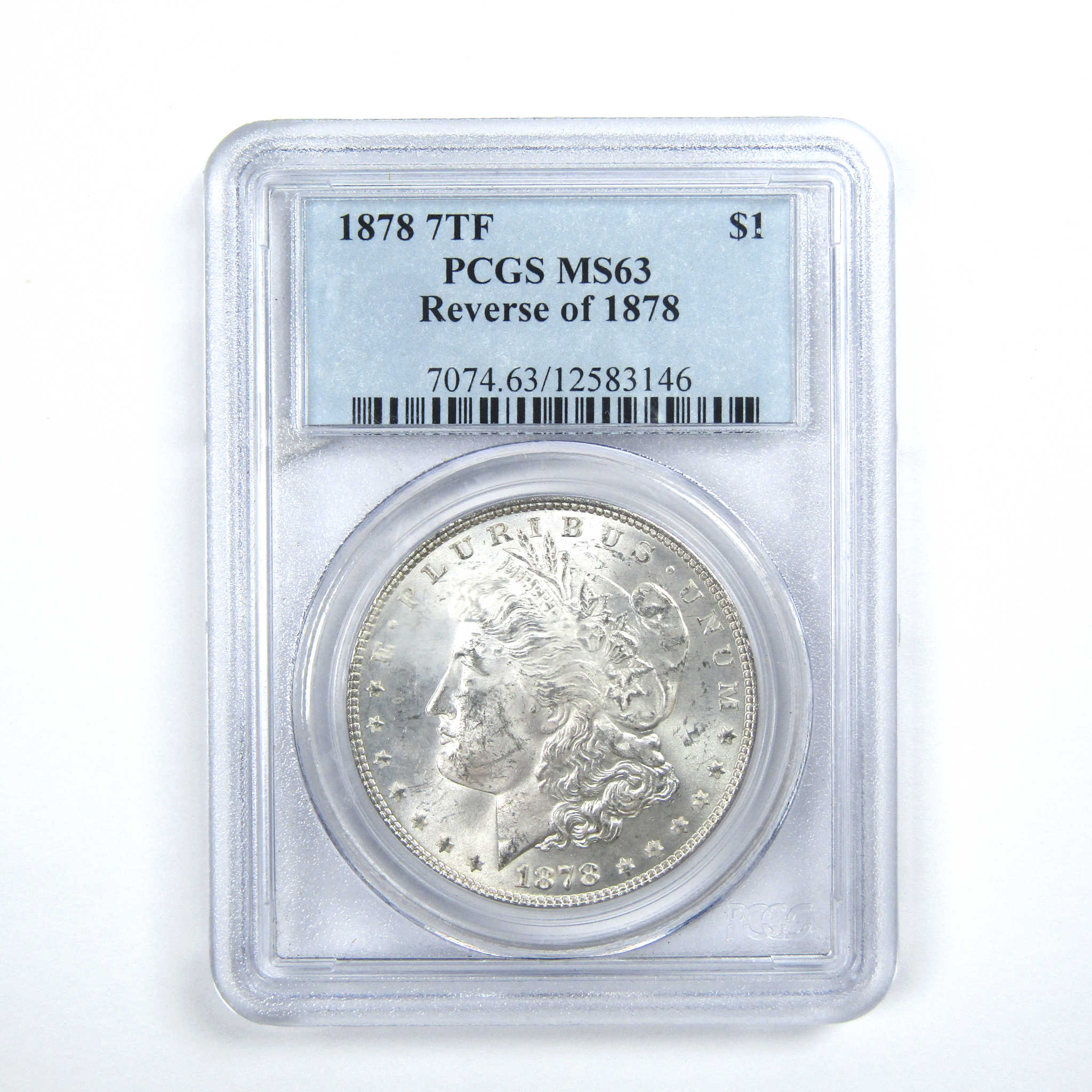 1878 7TF Rev 78 Morgan Dollar MS 63 PCGS Silver $1 SKU:CPC6854 - Morgan coin - Morgan silver dollar - Morgan silver dollar for sale - Profile Coins &amp; Collectibles