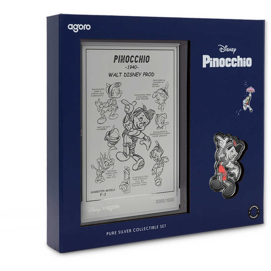 2026 Niue Disney Pinocchio Collectible Silver Coin Foil Set SKU:OPC263