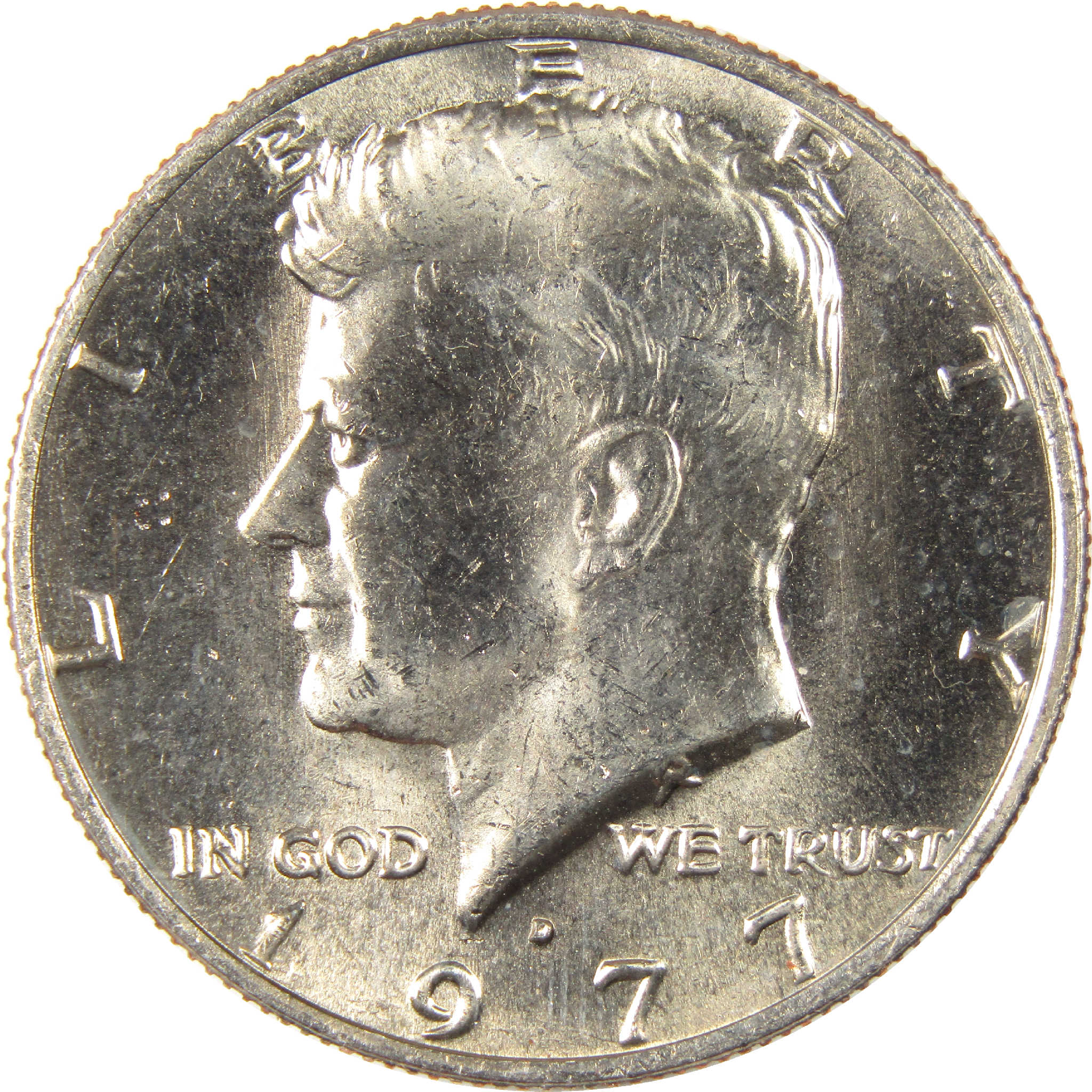 1977 D Kennedy Half Dollar Uncirculated Clad 50c Coin