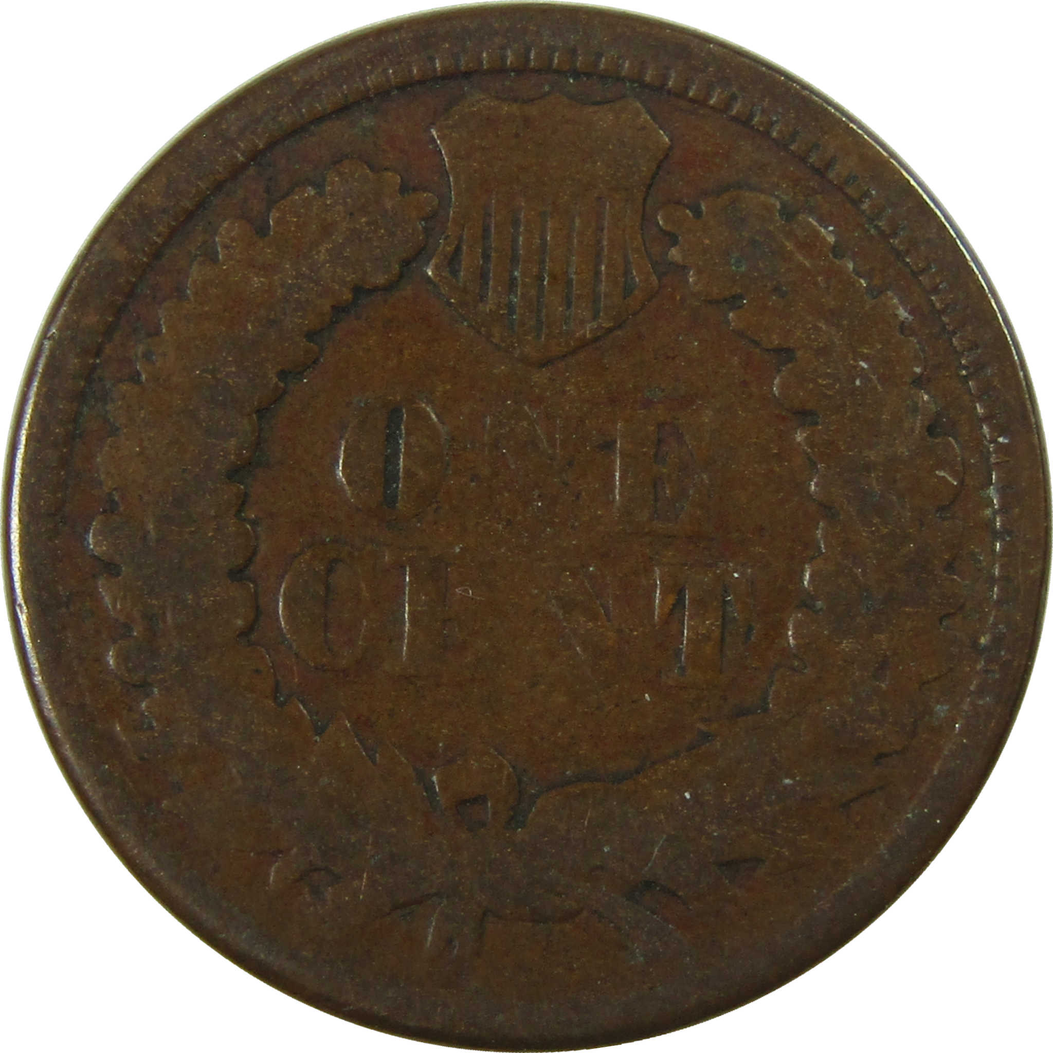 1864 Indian Head Bronze Cent G Good Details Penny 1c Coin SKU:I27676