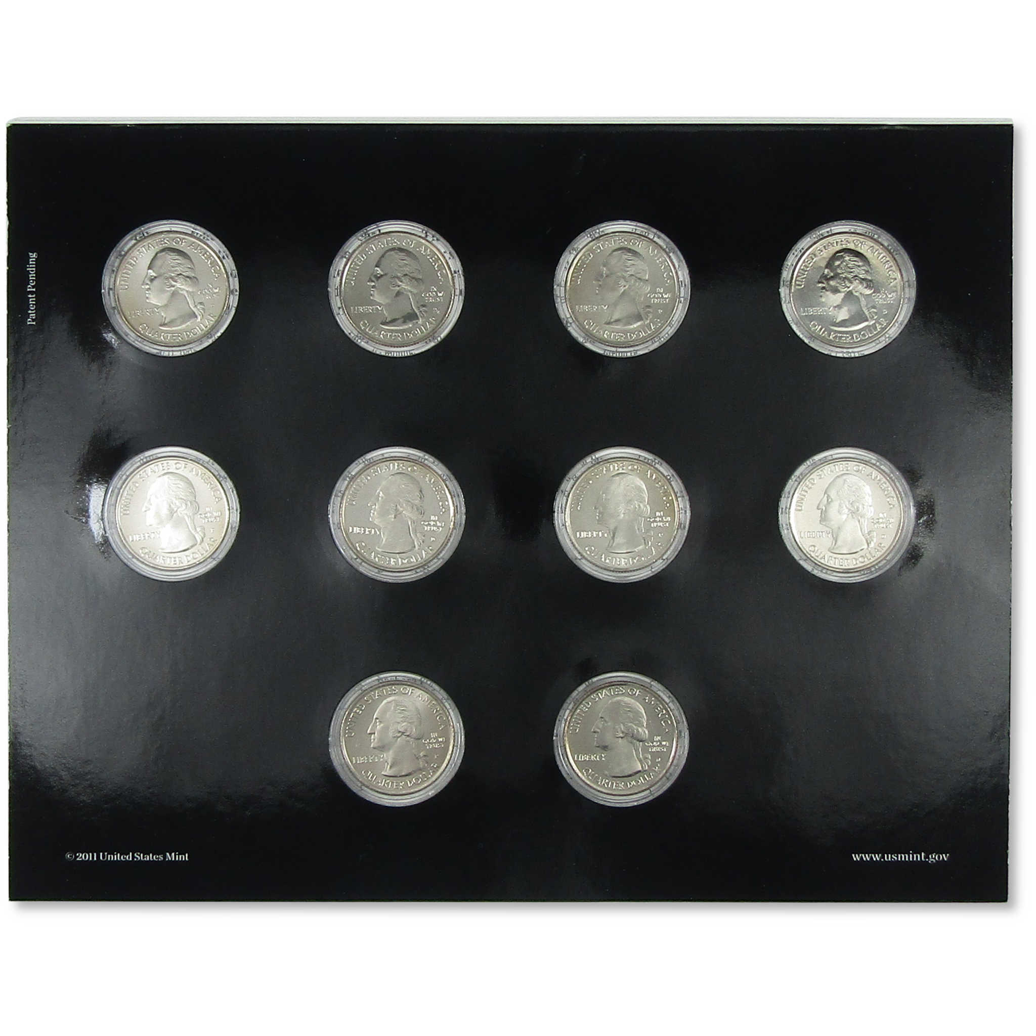 2011 America the Beautiful Quarters Uncirculated Coin Set SKU:CPC8524