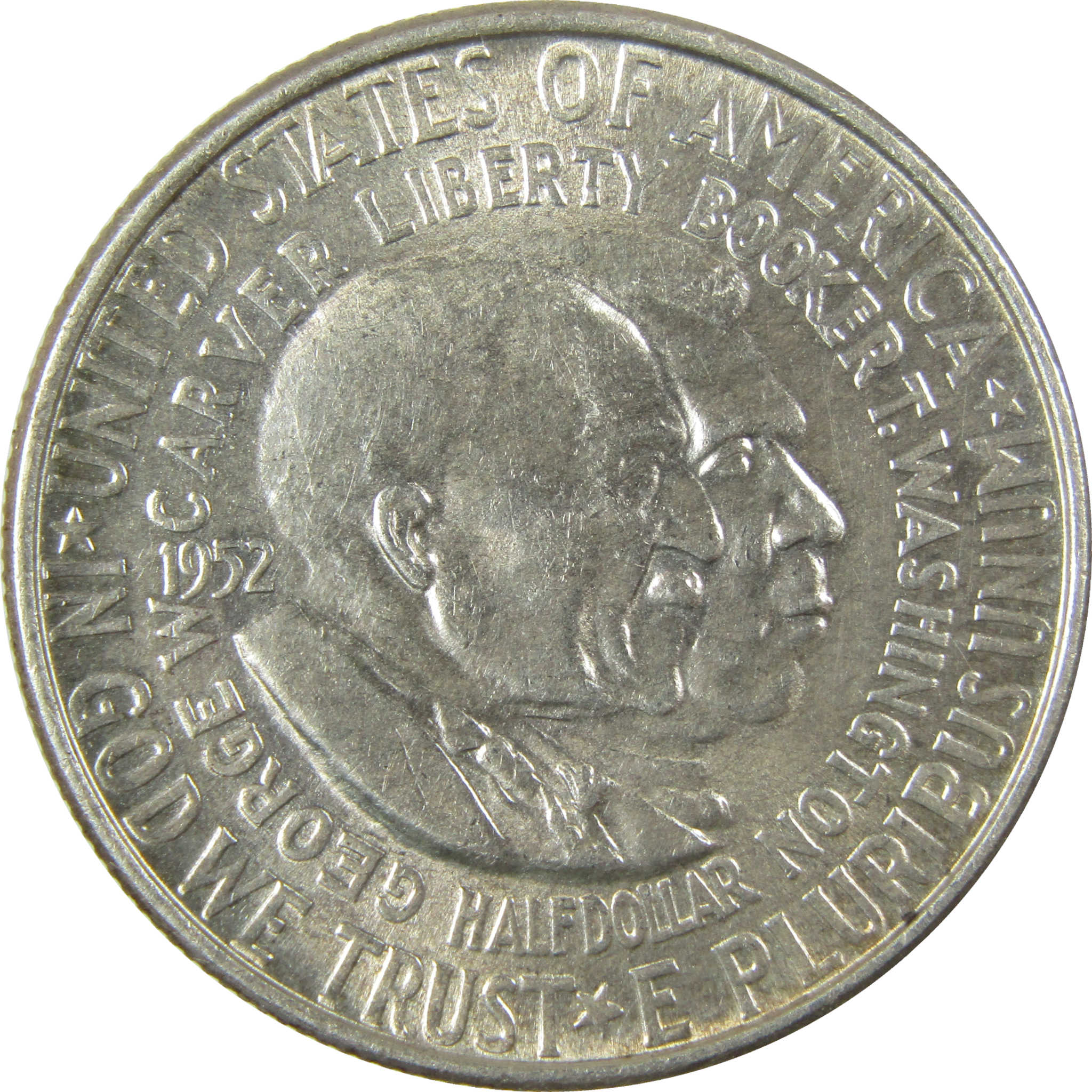 1952 Washington-Carver Silver 50c AU About Uncirculated SKU:CP1591