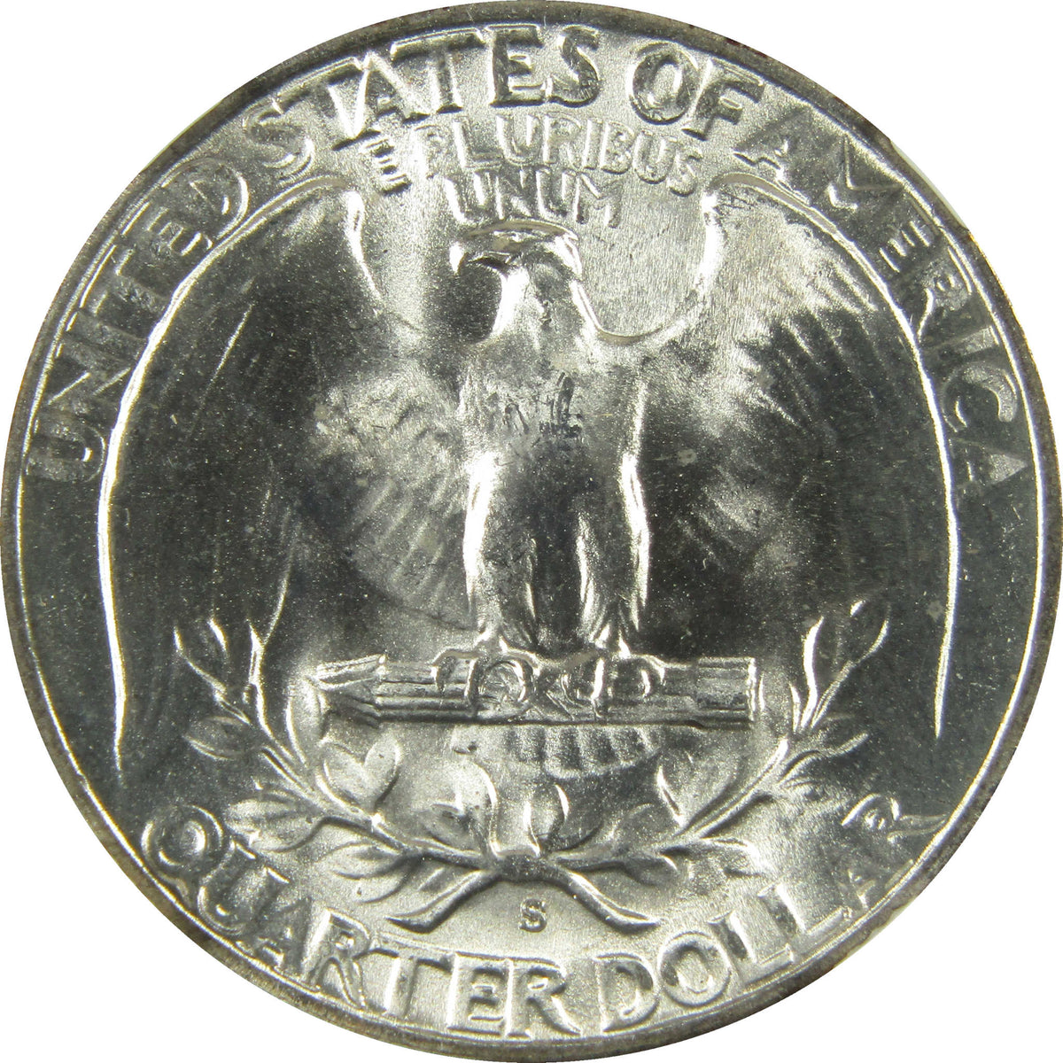 1946 S Washington Silver 25c MS 64 NGC Bag Fragment SKU:I28698