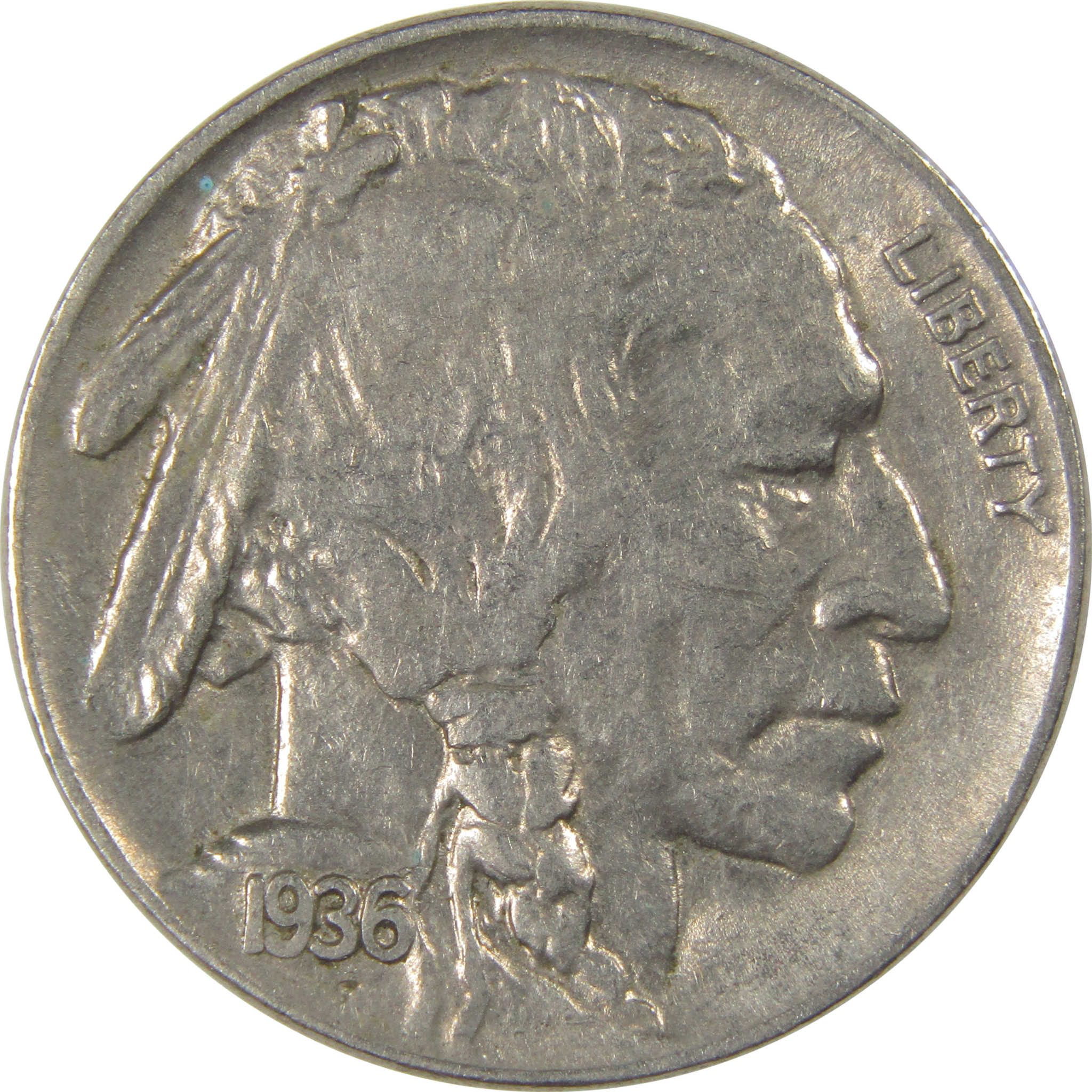 1936 Indian Head Buffalo Nickel AU About Uncirculated SKU:I23874