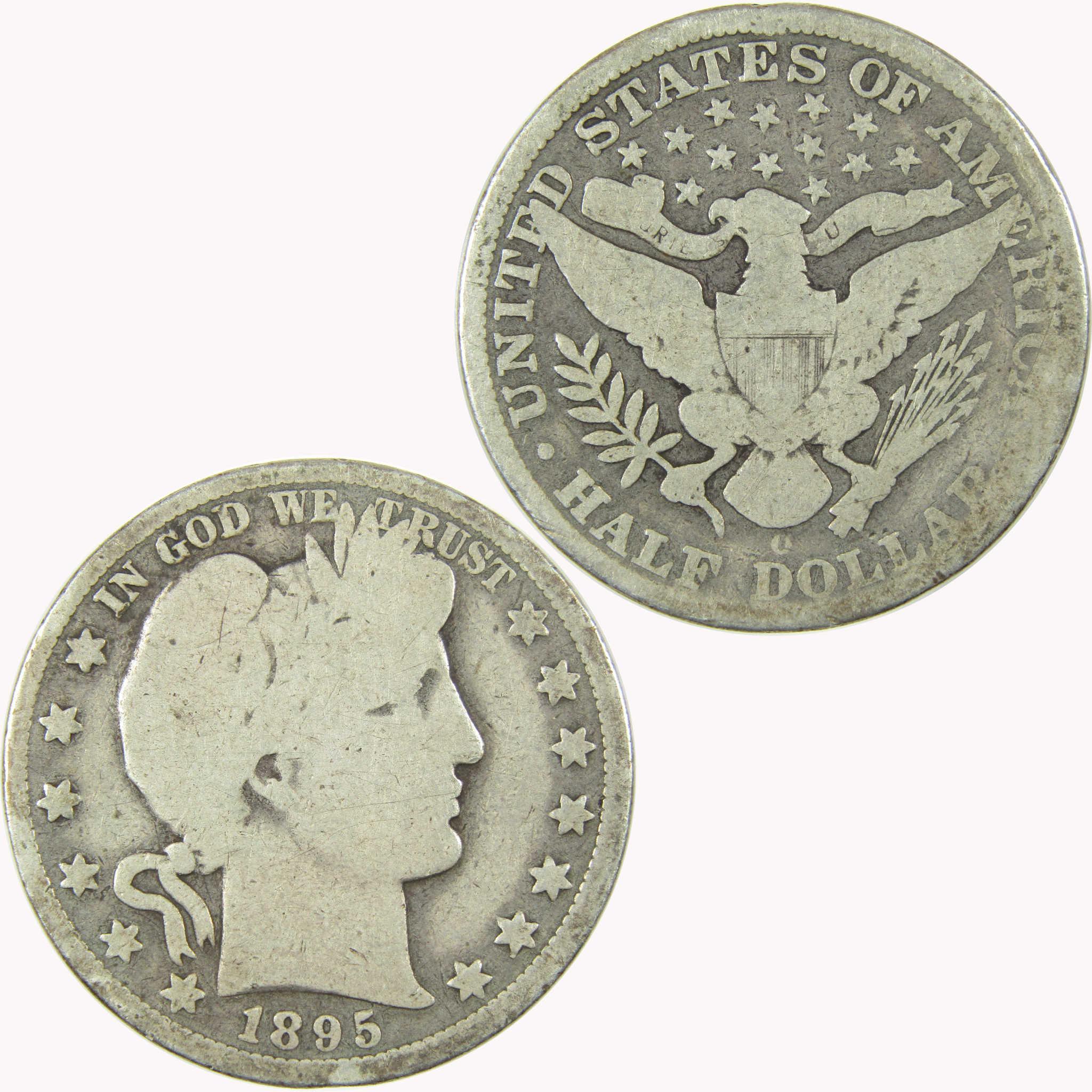 1895 O Barber Silver Half Dollar AG About Good 50c CoinSKU:CP1475