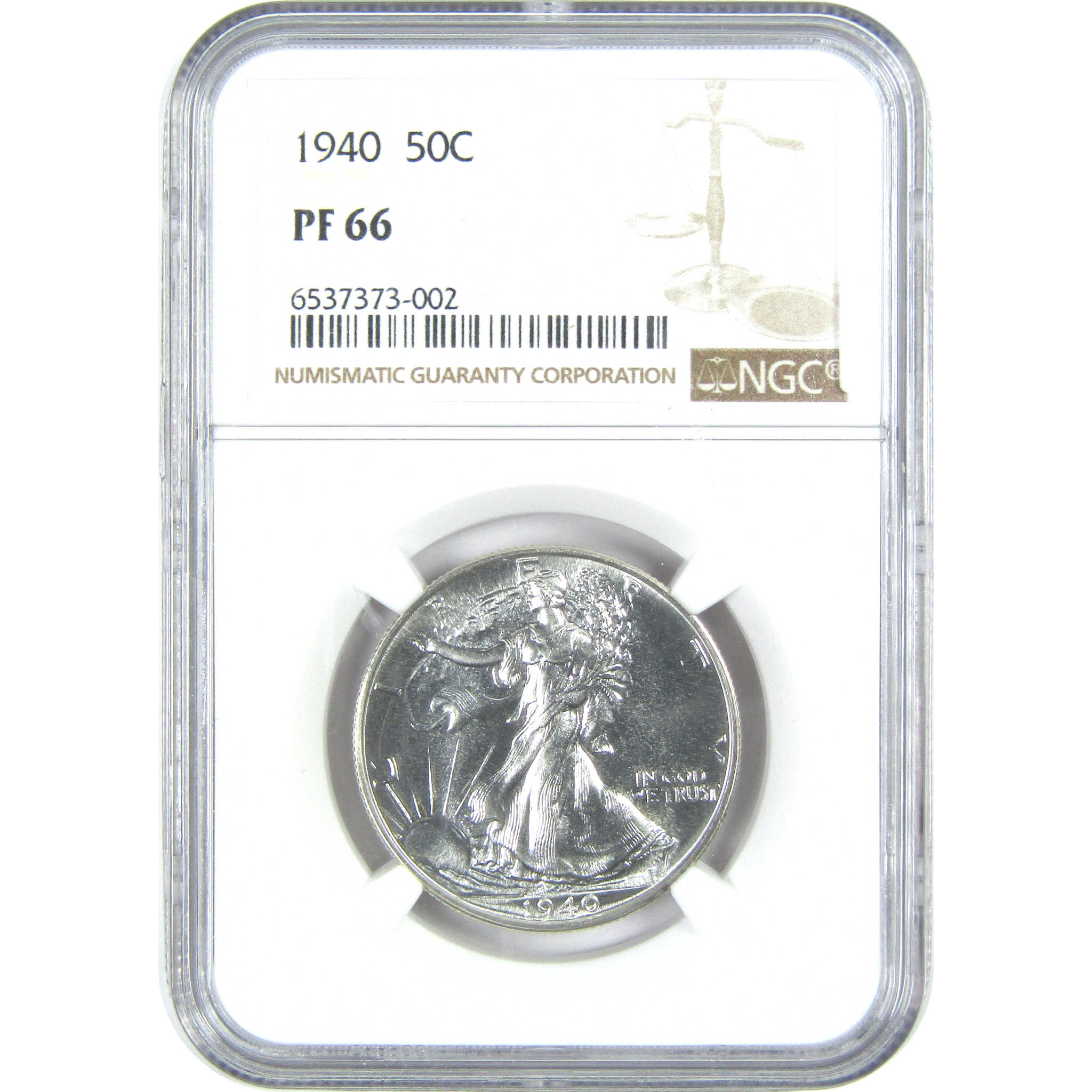 1940 Liberty Walking Half Dollar PF 66 NGC Silver 50c Proof Coin