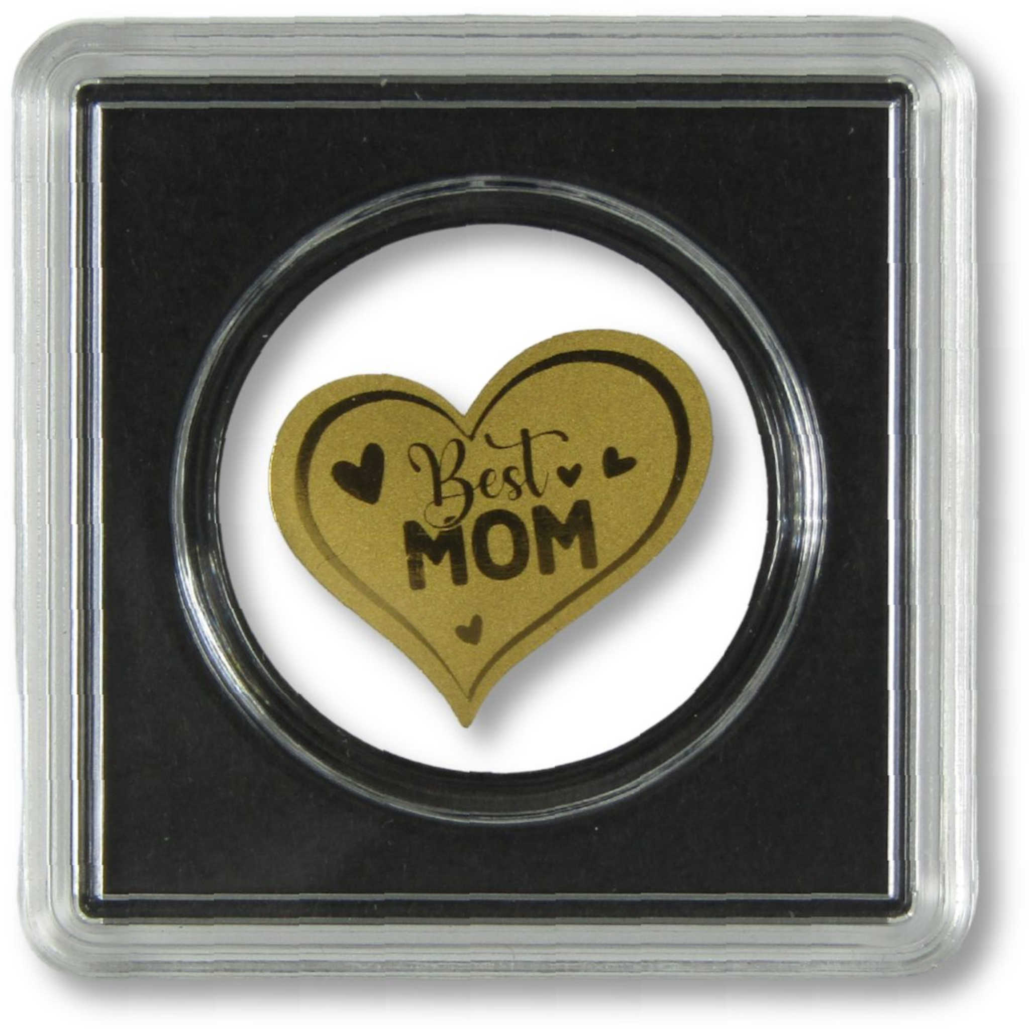 Best Mom Heart-Shaped 3000 Franc CFA 1/1000 oz .999 Gold Coin