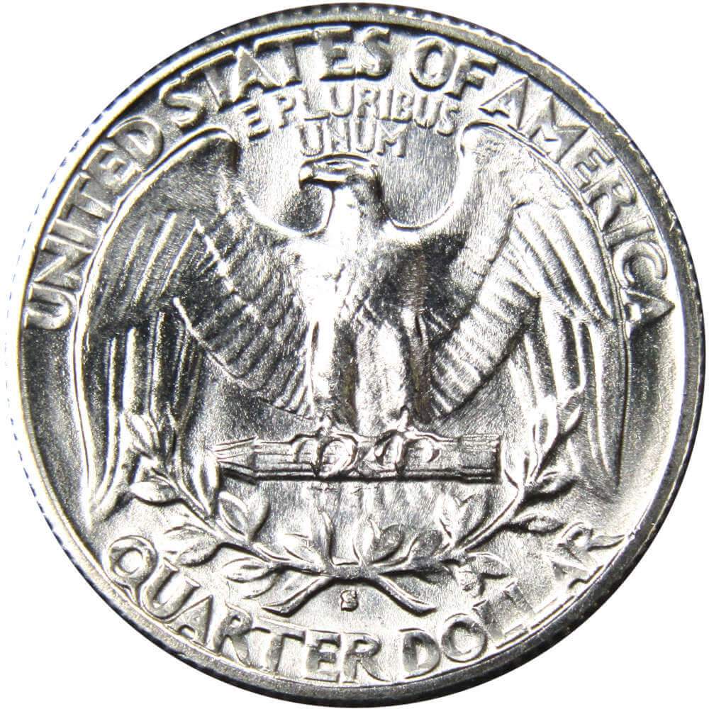 1941 S Washington Quarter Uncirculated Silver 25c Coin
