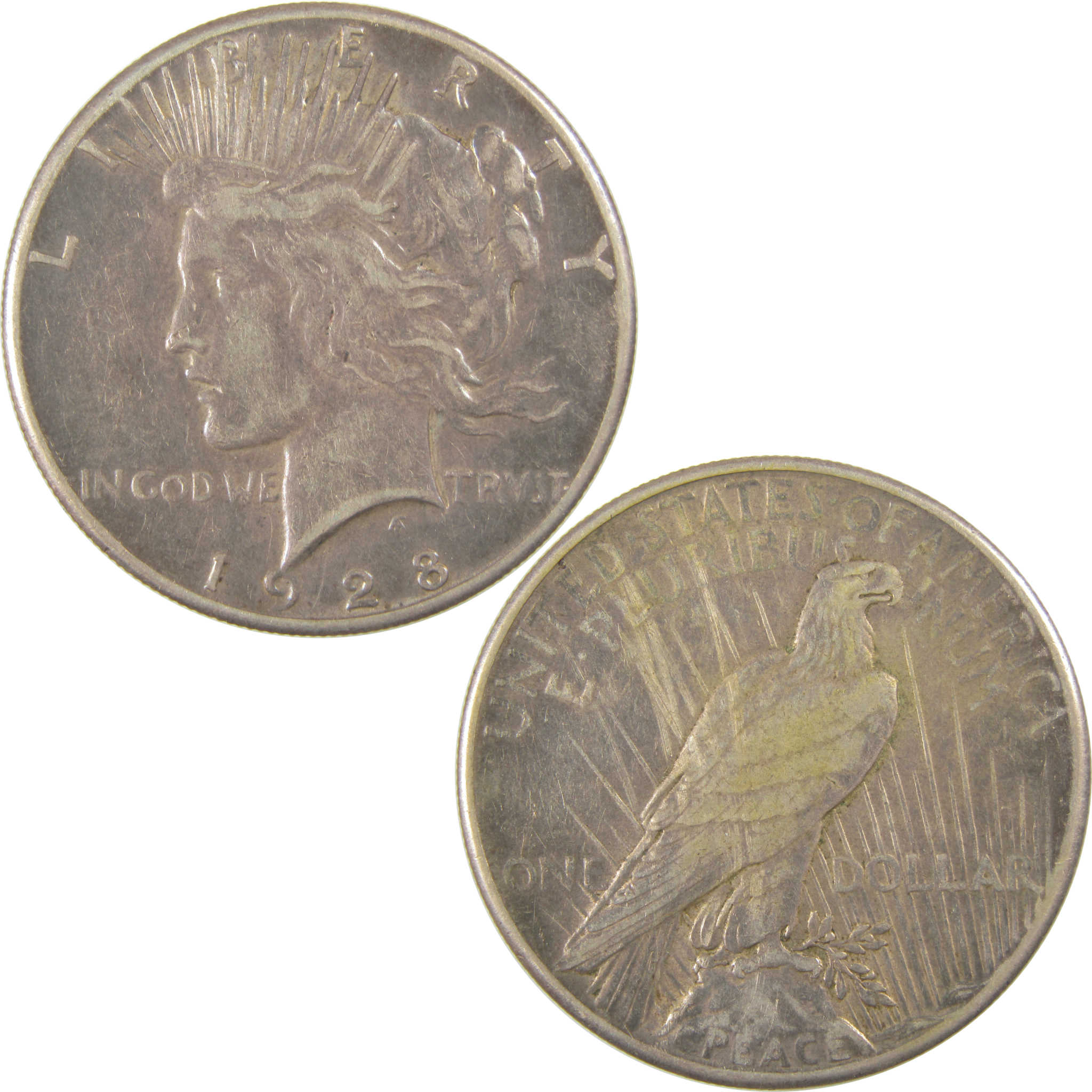 1928 Peace Dollar VF Very Fine Silver $1 Coin SKU:CPC0727