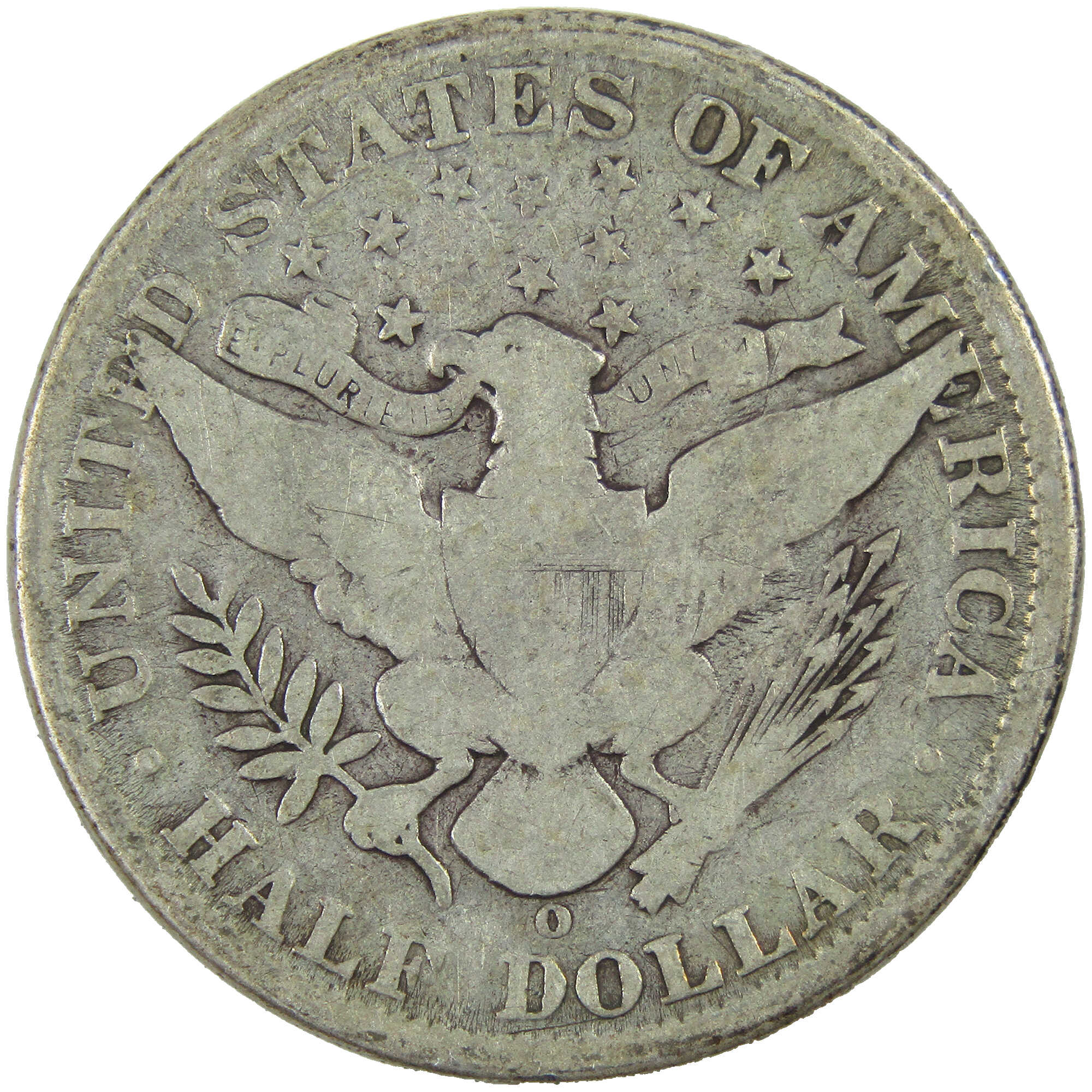 1907 O Barber Half Dollar G Good Silver 50c Coin SKU:I12764