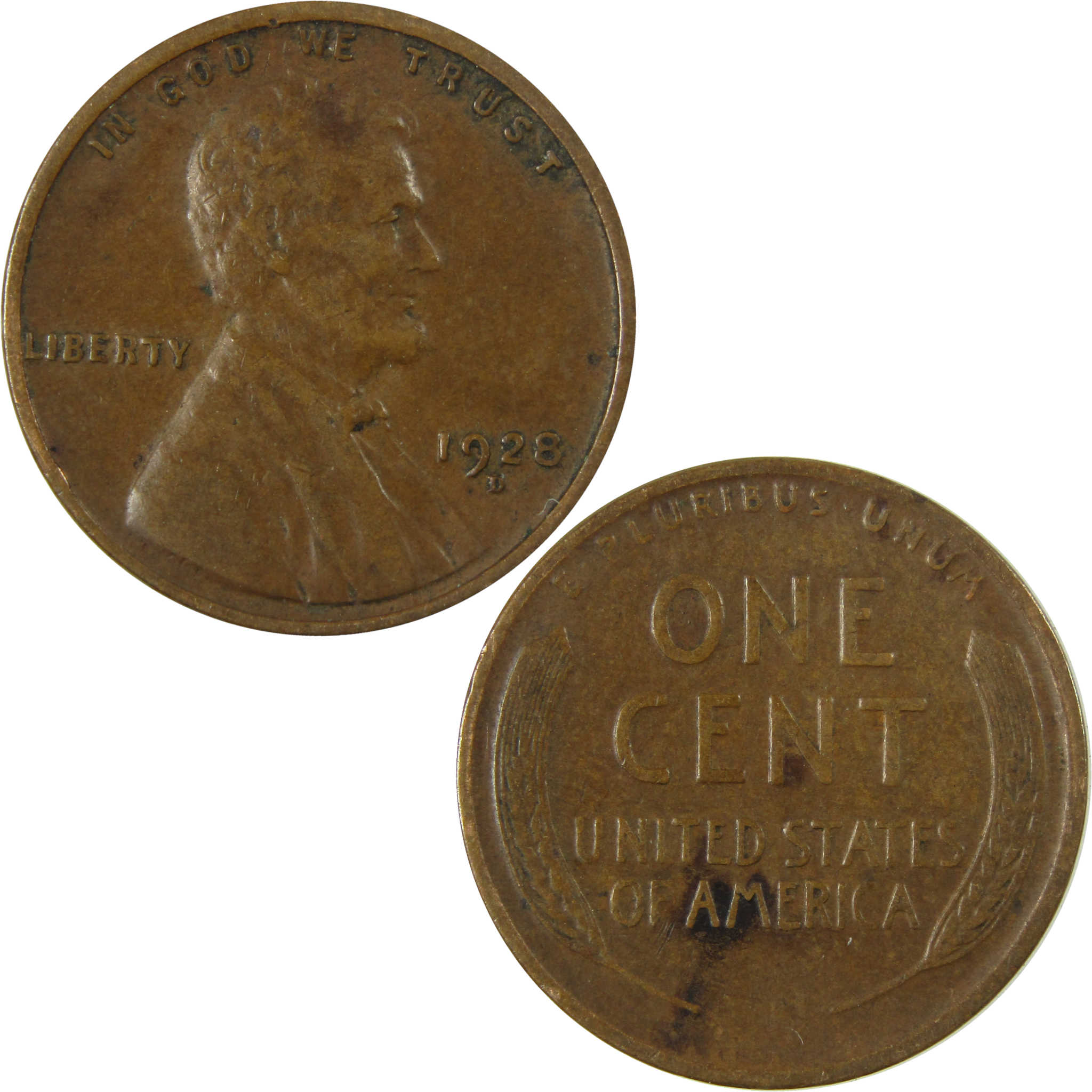 1928 D Lincoln Wheat Cent VF Very Fine Penny 1c Coin SKU:I27583