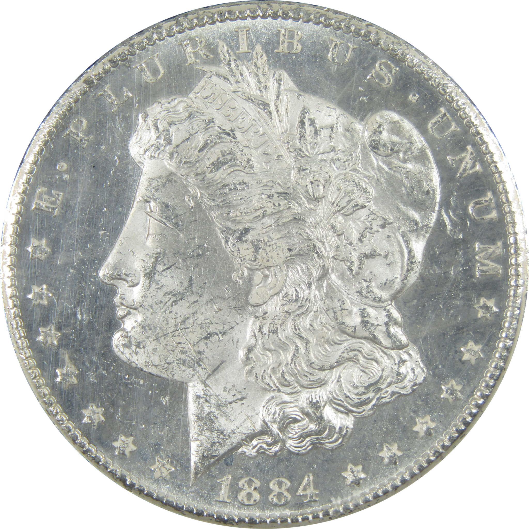 1884 CC GSA Morgan Dollar MS 62 NGC Silver $1 Uncirculated SKU:CPC8766 - Morgan coin - Morgan silver dollar - Morgan silver dollar for sale - Profile Coins &amp; Collectibles