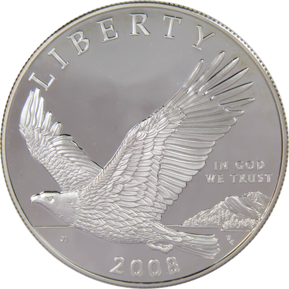 2008 P Bald Eagle Recovery Commemorative Silver Dollar Proof $1 Coin