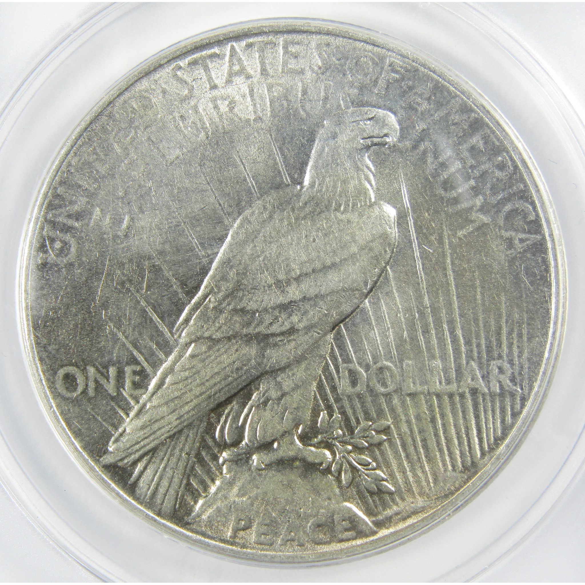 1935 Peace Silver Dollar AU 53 ANACS $1 Coin SKU:I25670