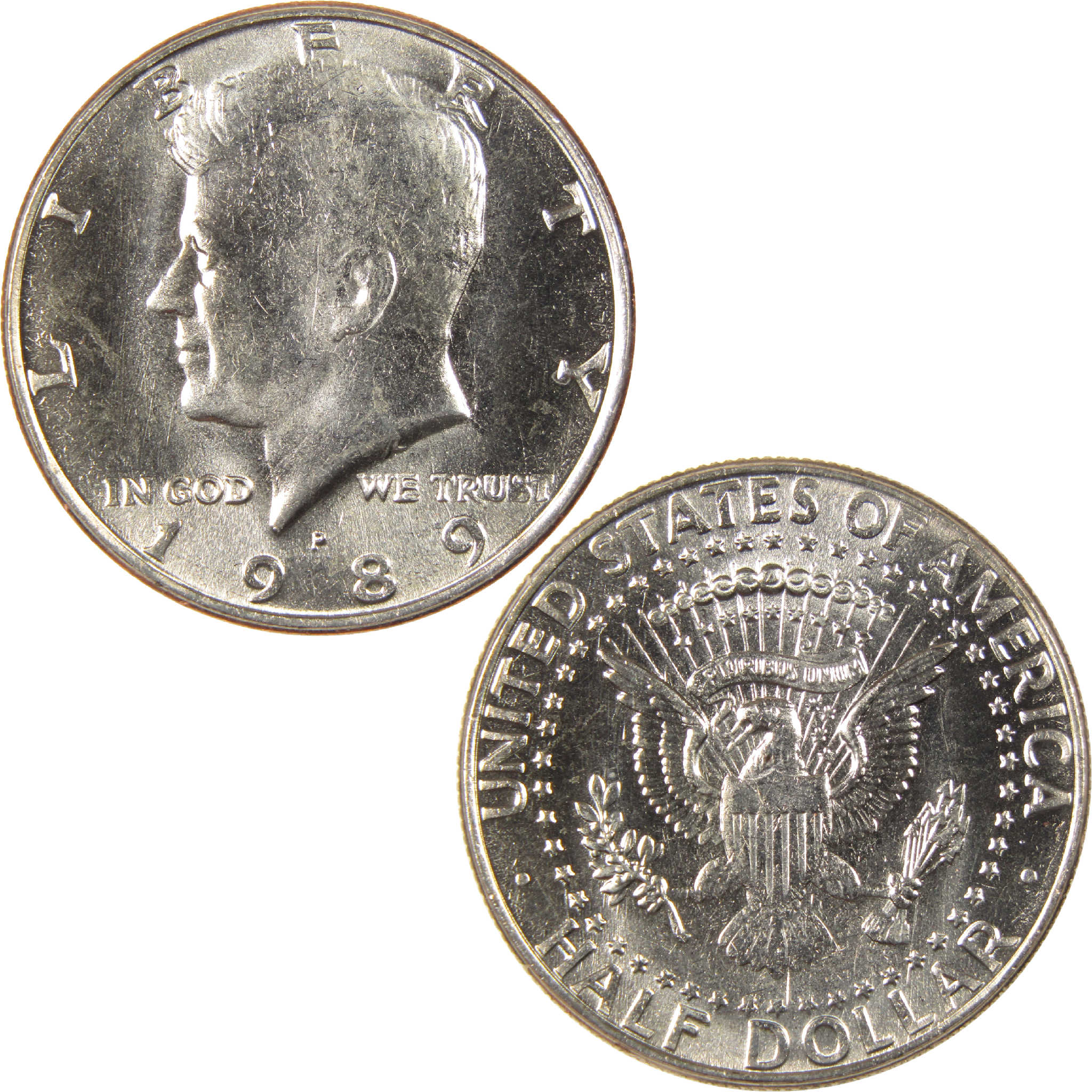 1989 P Kennedy Half Dollar Uncirculated Clad 50c Coin