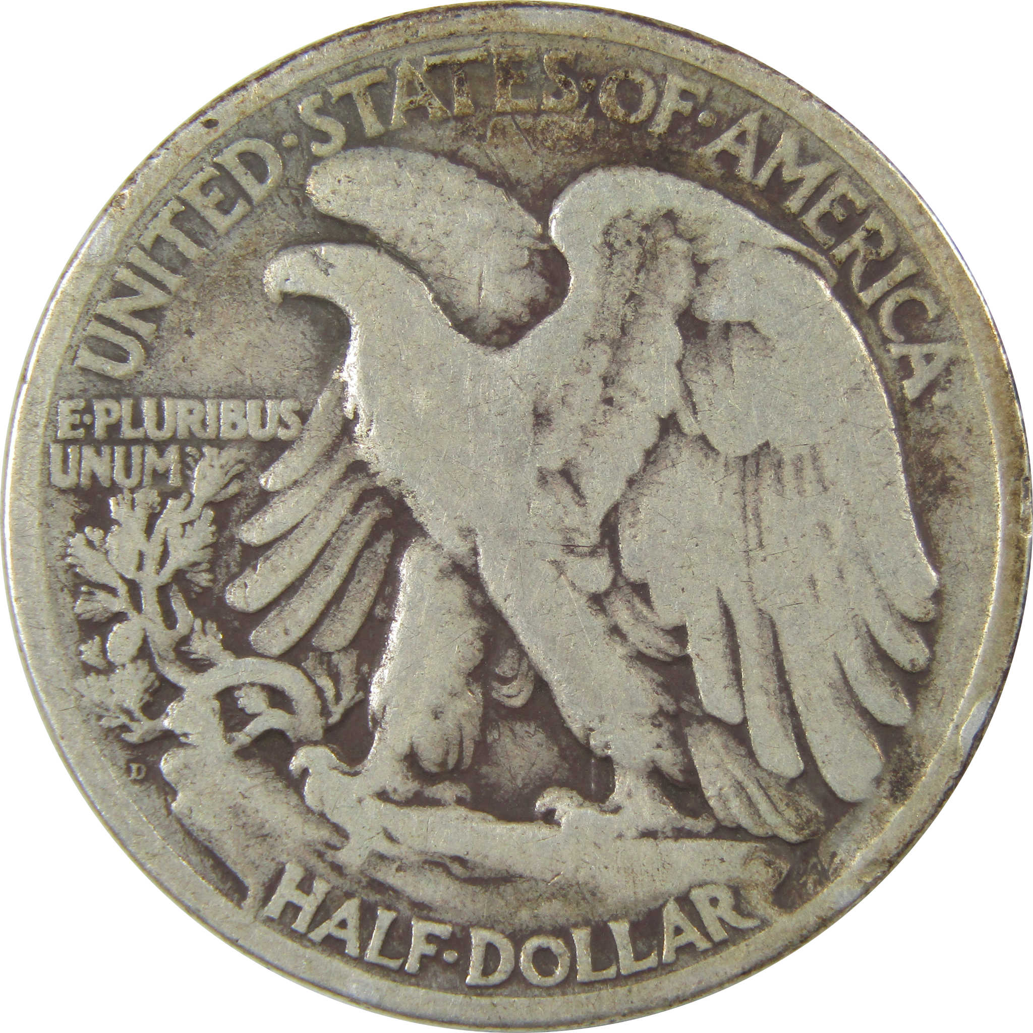 1920 D Liberty Walking Silver Half Dollar VG Very Good Coin SKU:I24152