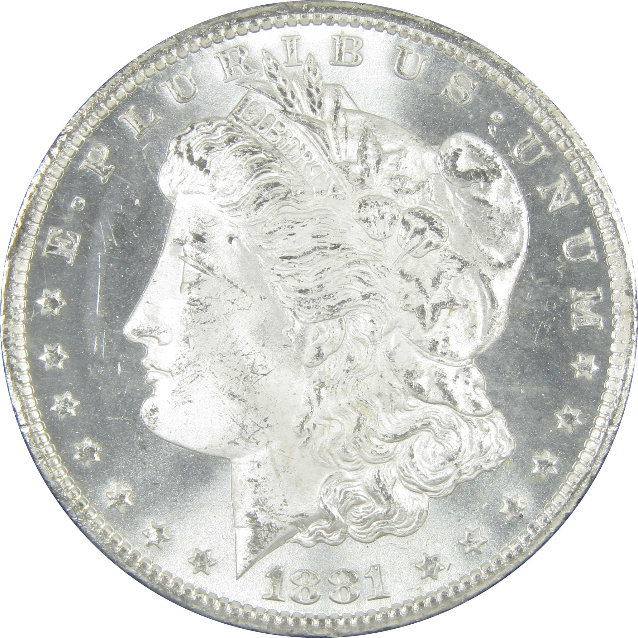 1881 CC GSA Morgan Dollar BU Choice Uncirculated Silver $1 SKU:I15296 - Morgan coin - Morgan silver dollar - Morgan silver dollar for sale - Profile Coins &amp; Collectibles