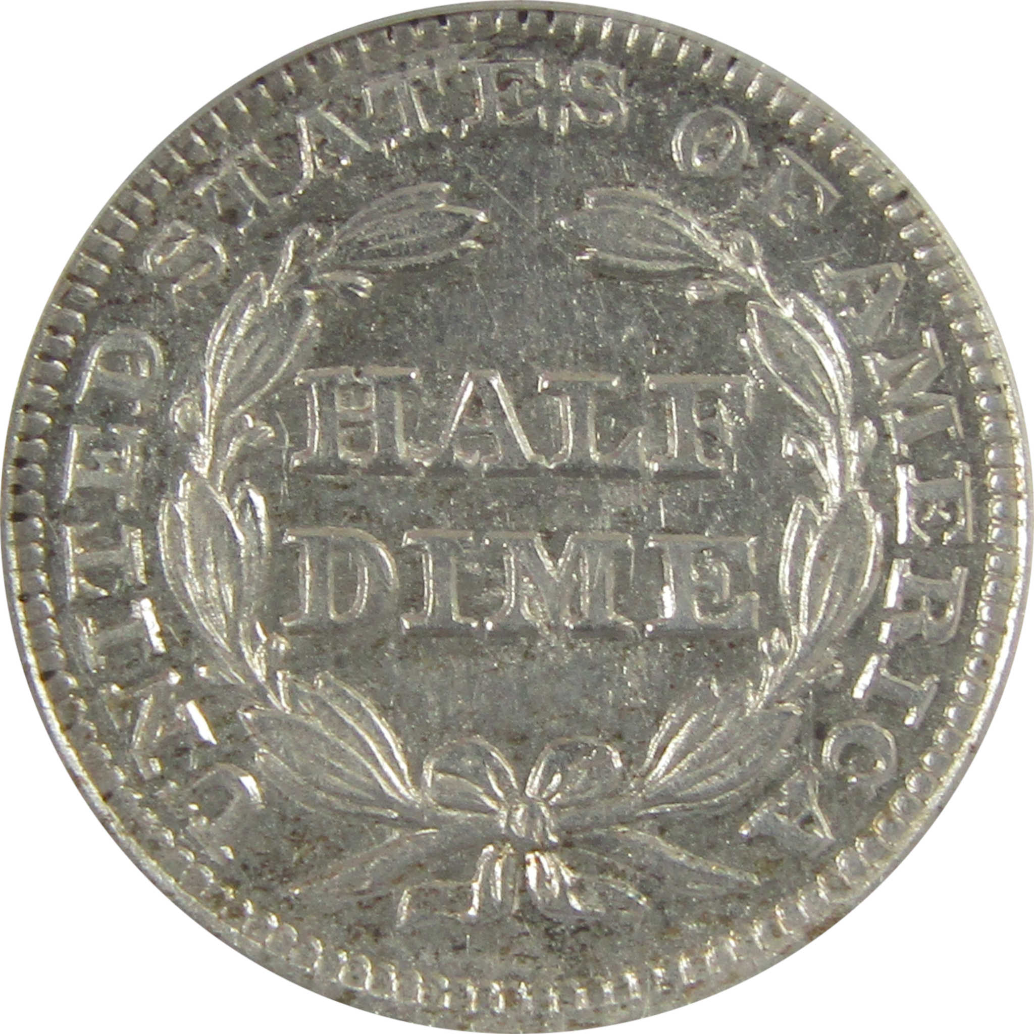 1853 Arrows Seated Liberty Half Dime AU 55 Details ANACS SKU:CPC0811