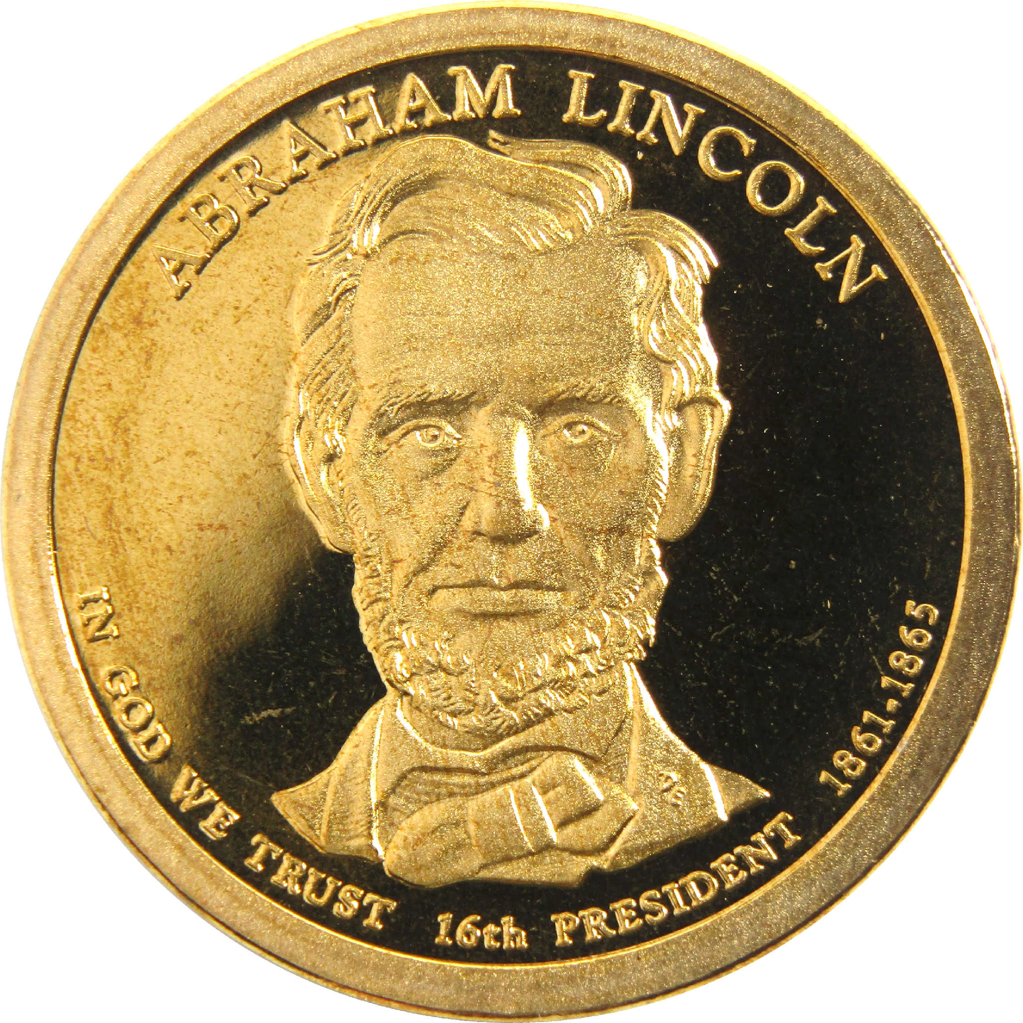 2010 S Abraham Lincoln Presidential Dollar Choice Proof $1 Coin