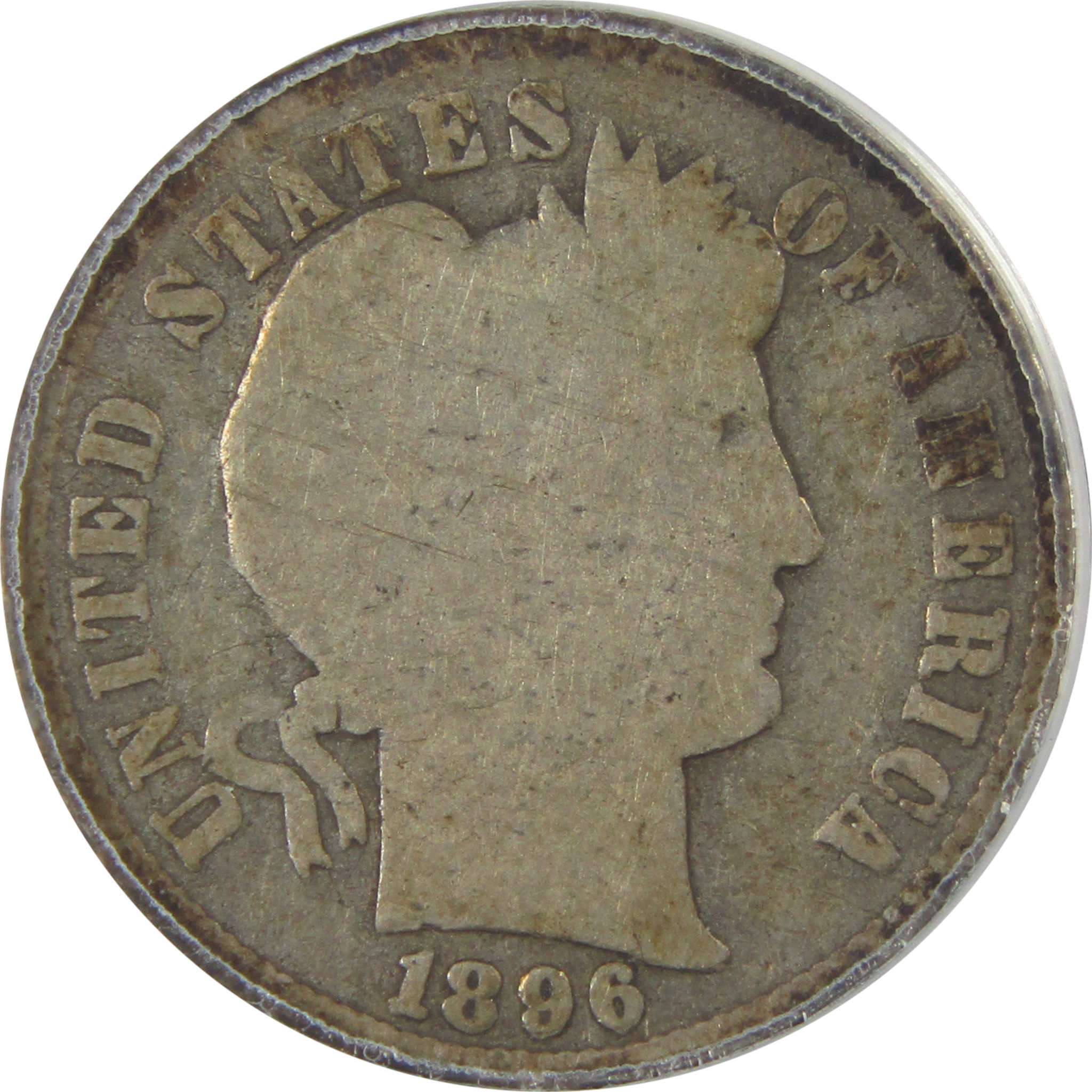 1896 S Barber Dime G 6 ANACS Silver 10c Coin SKU:I22204